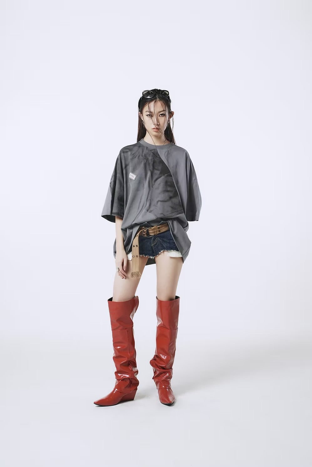 DOUBLE BACK Print Wrong T-Shirt Oversized