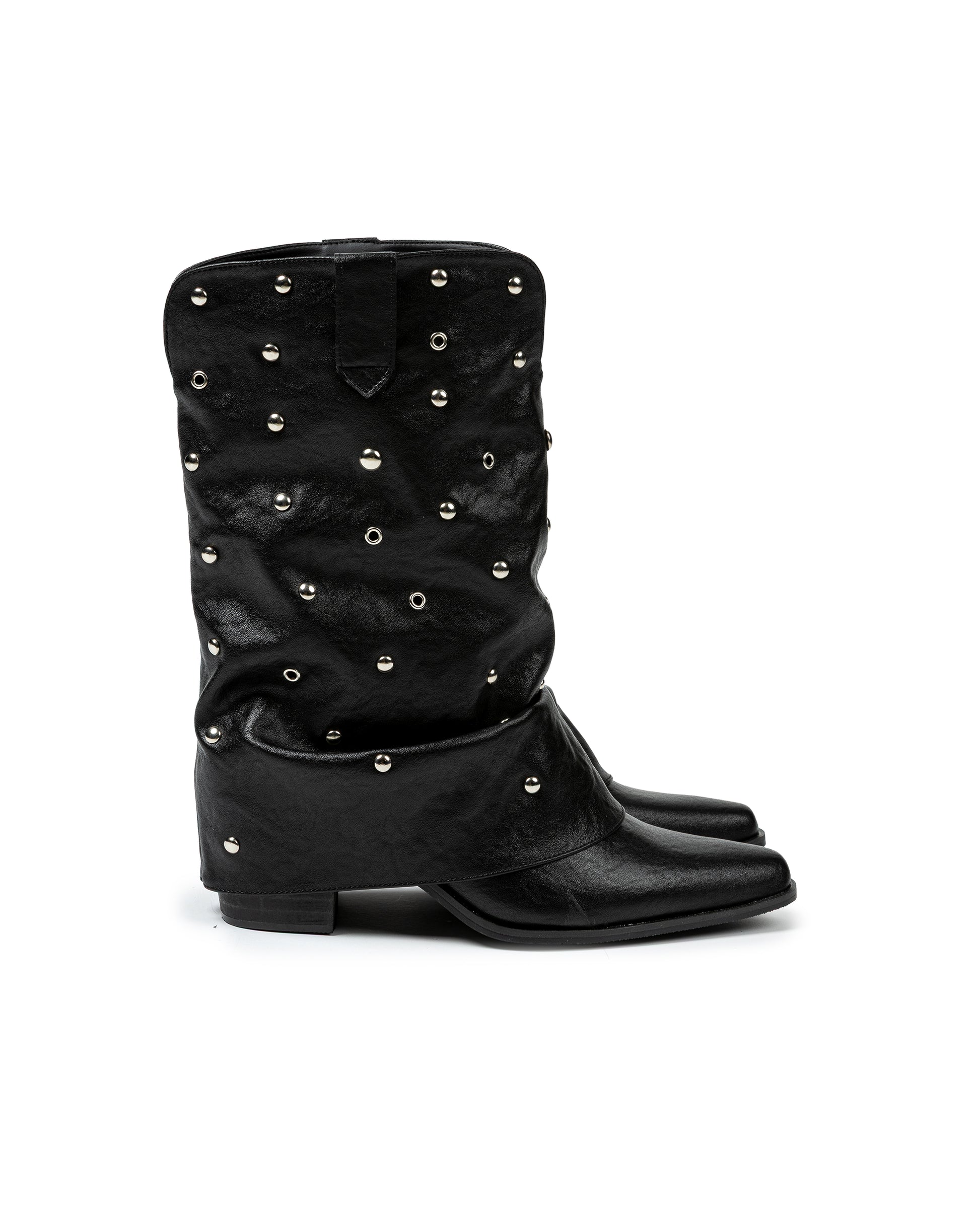 Distressed Eyelet Boots