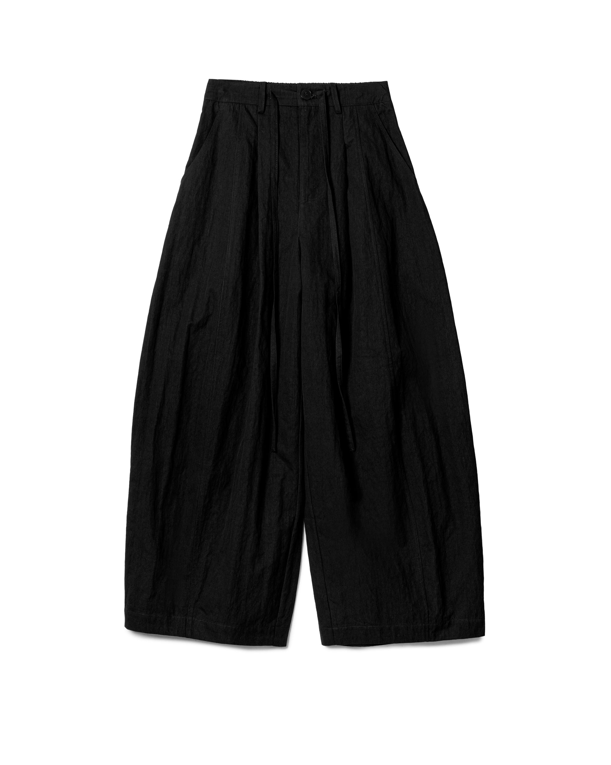 Relaxed Curved Drawstring Trousers
