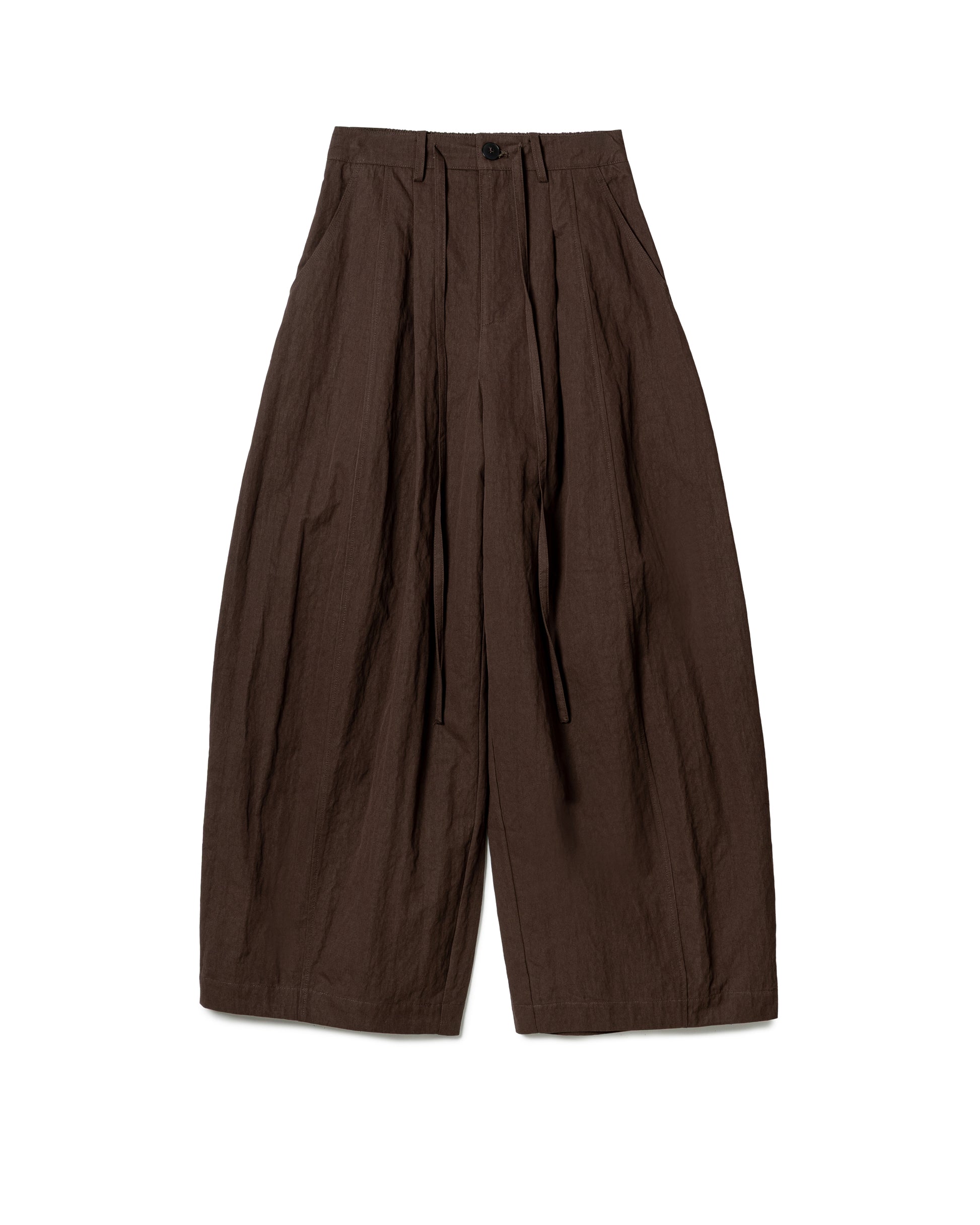 Relaxed Curved Drawstring Trousers