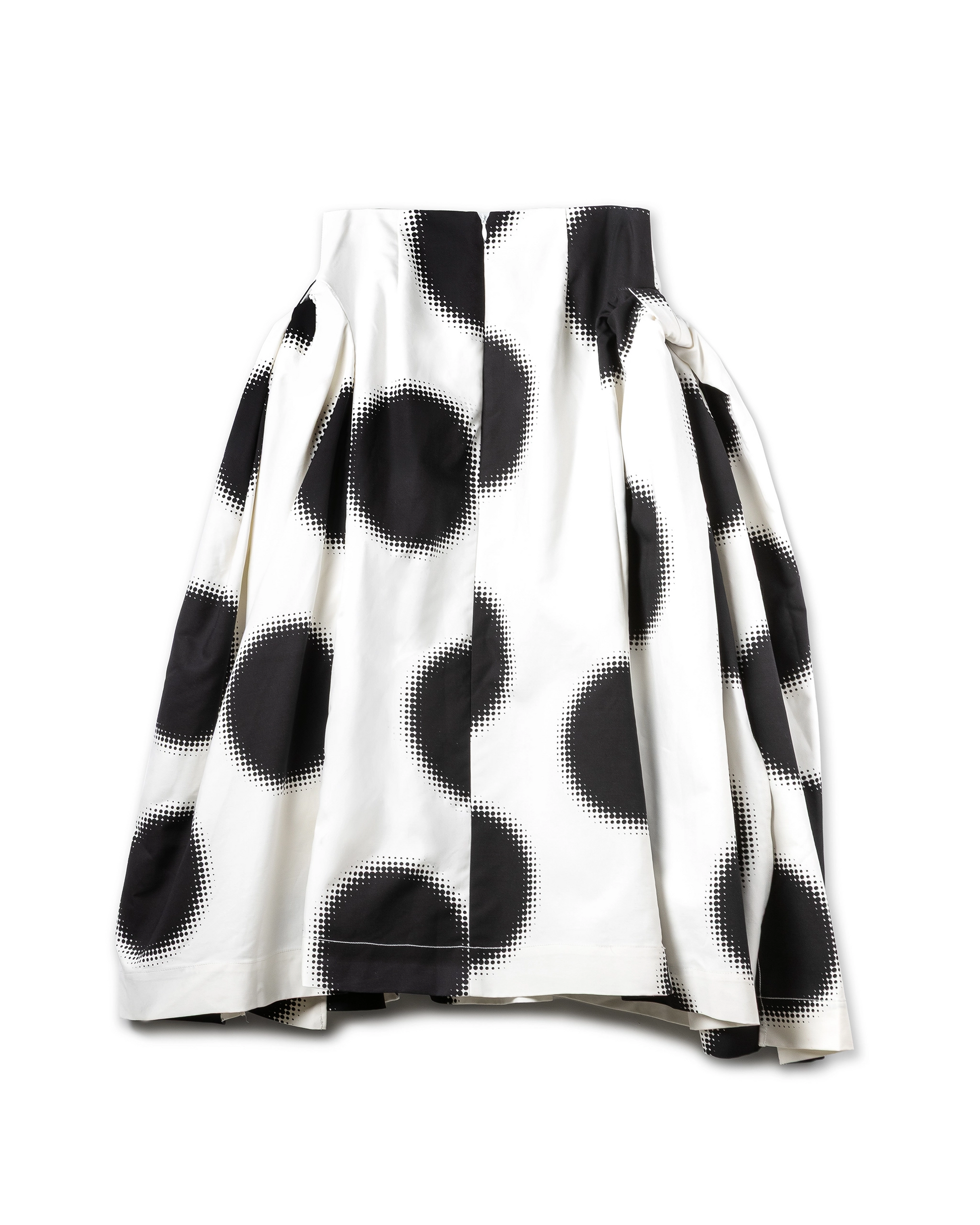 Gradient Dot Sculptural Skirt