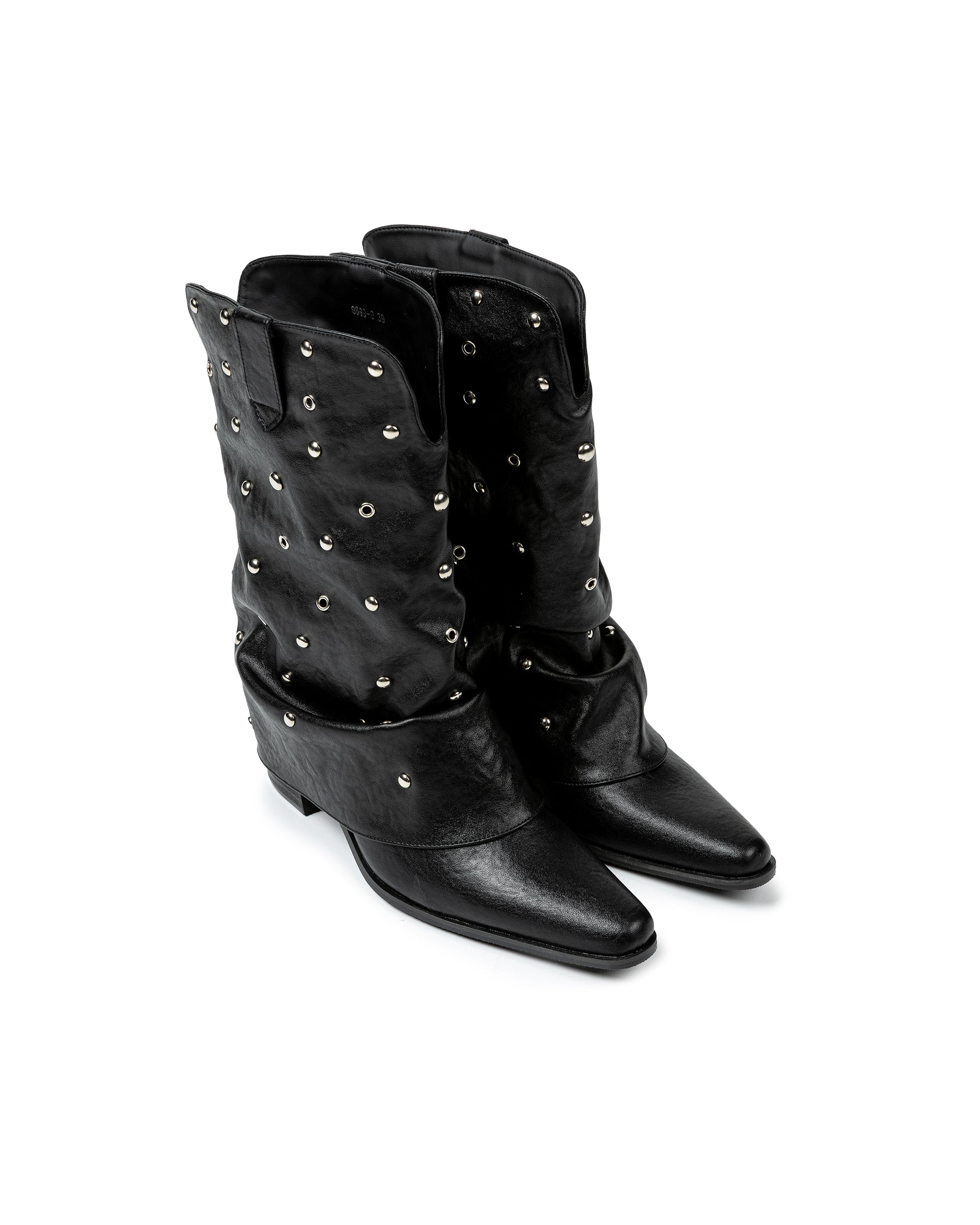 Distressed Eyelet Boots