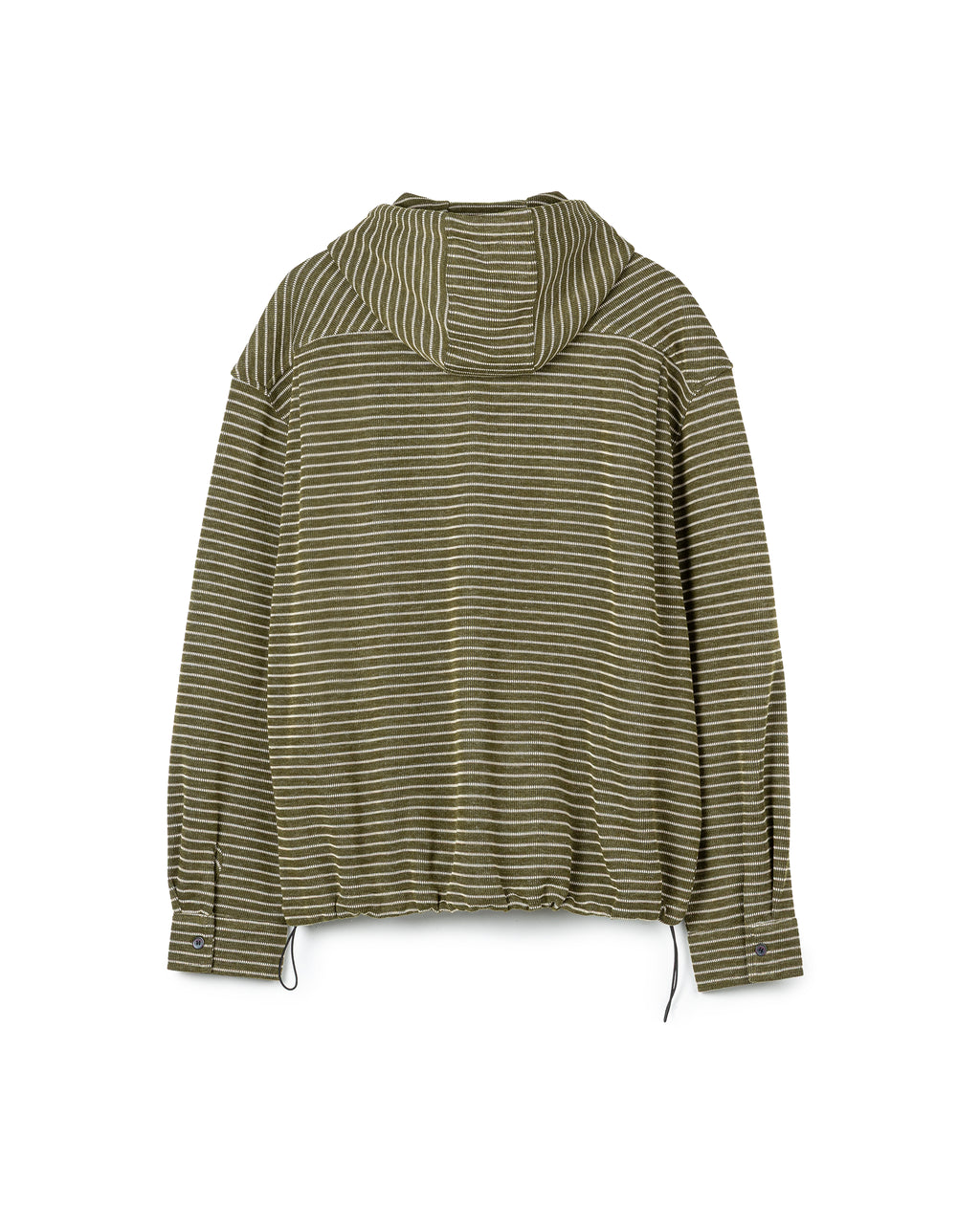 Textured Micro-Stripe Hoodie