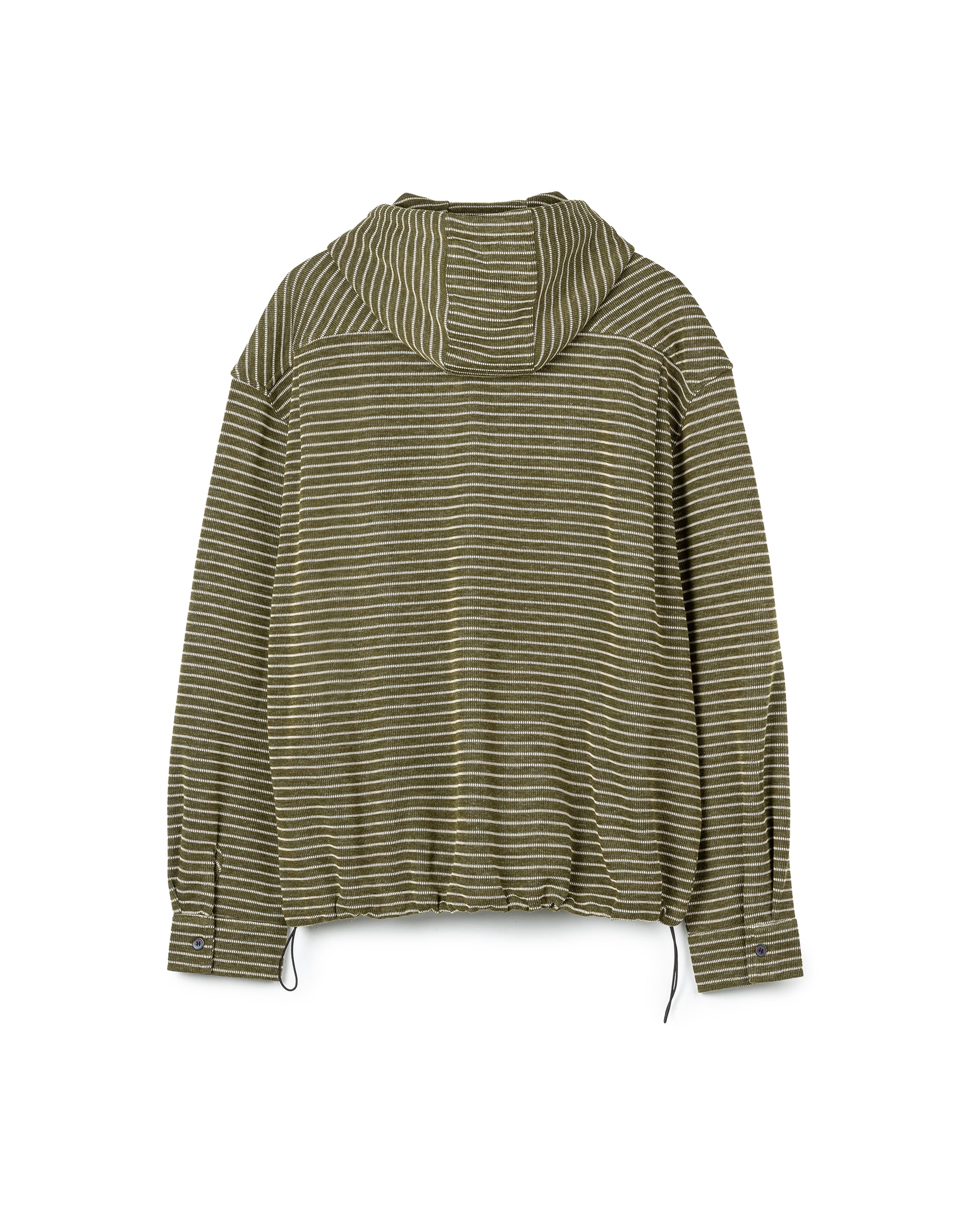 Textured Micro-Stripe Hoodie
