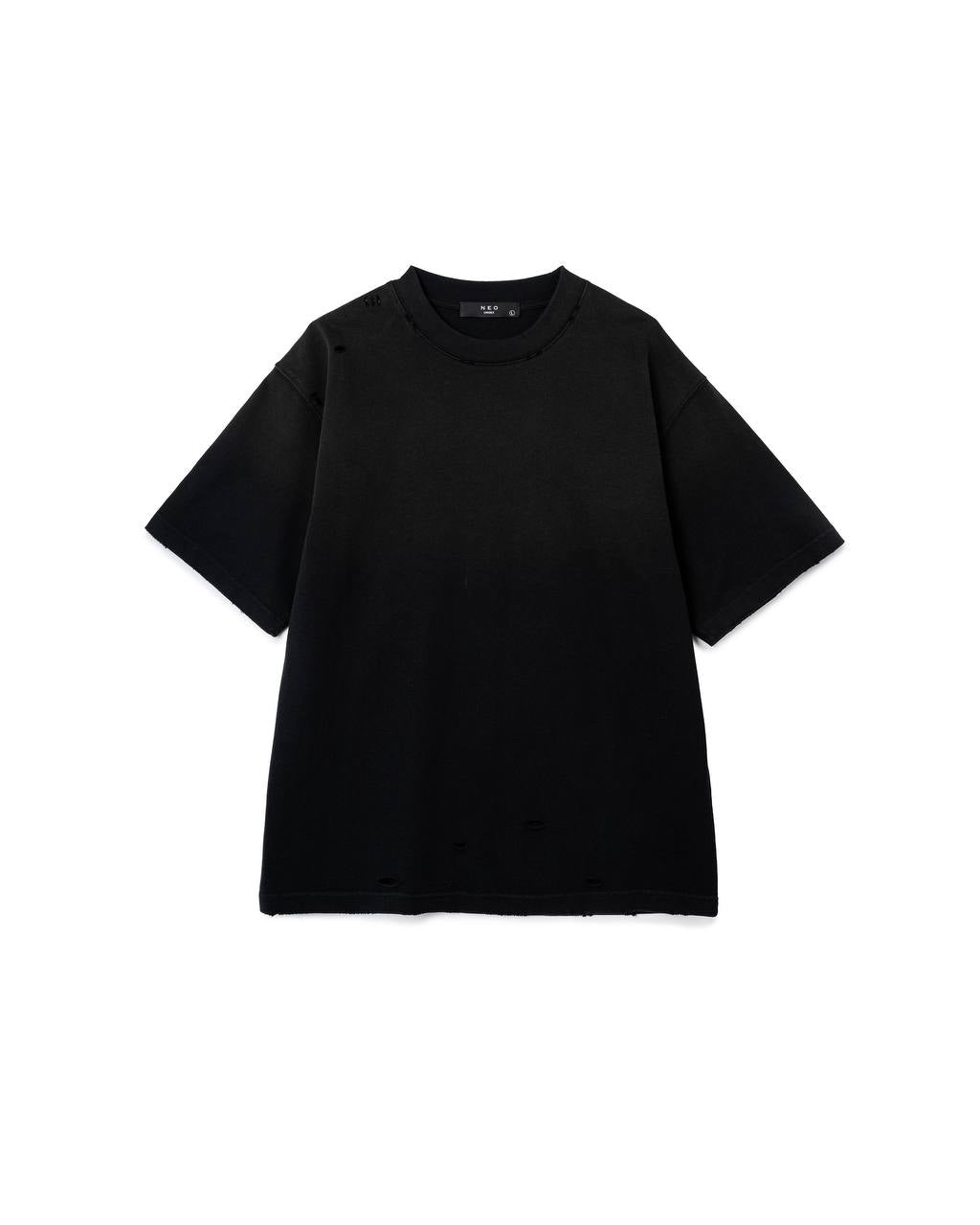 Distressed Minimal Oversized Tee