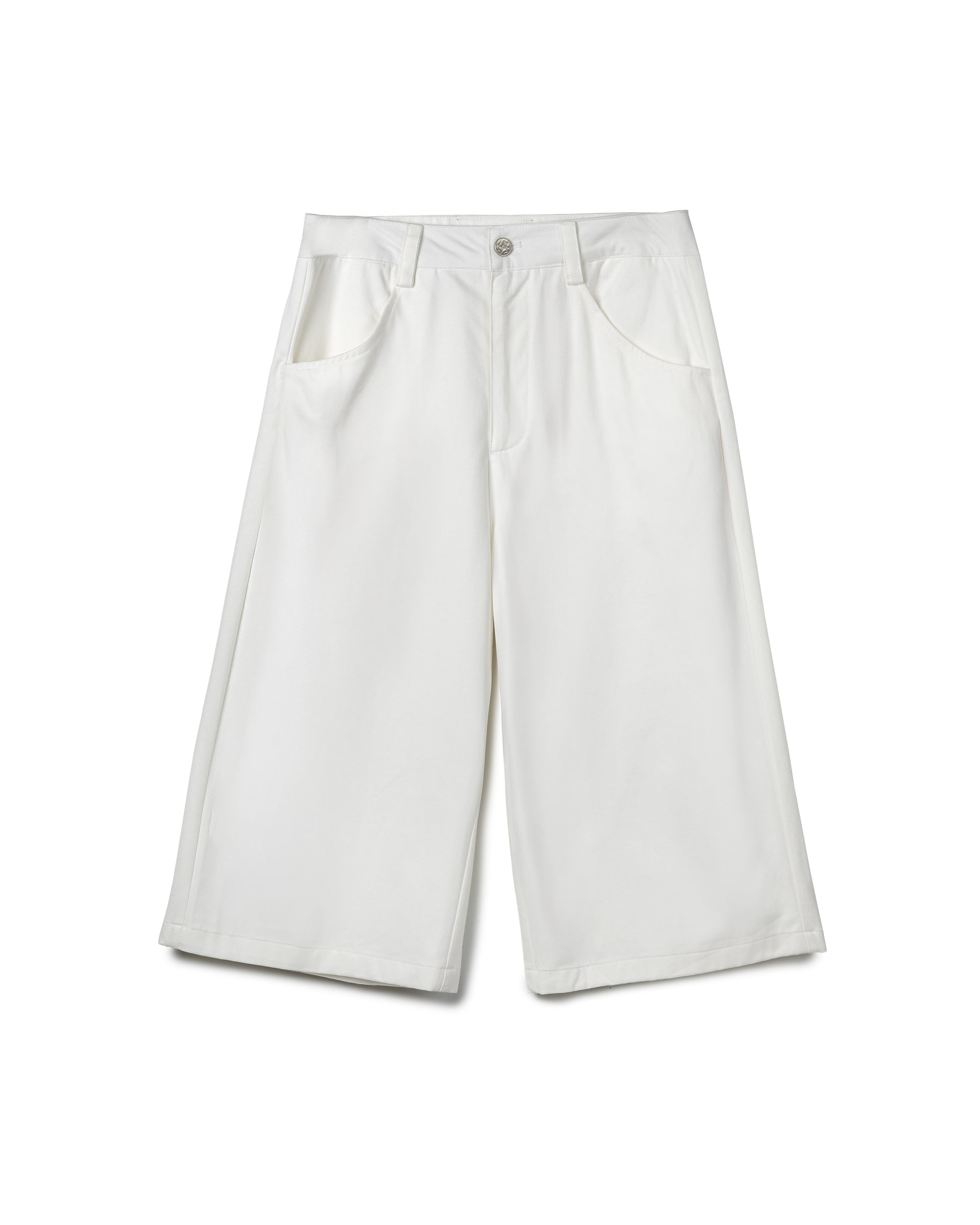 Clean-Cut High-Waisted Culottes