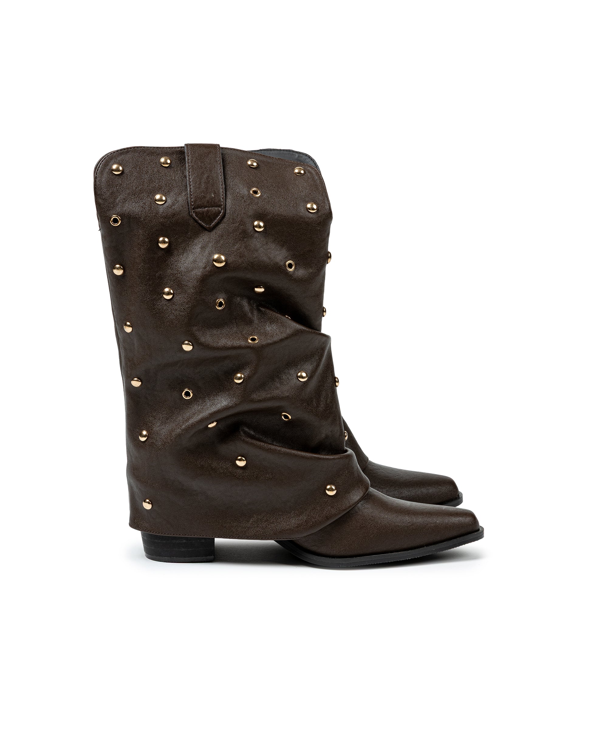 Distressed Eyelet Boots