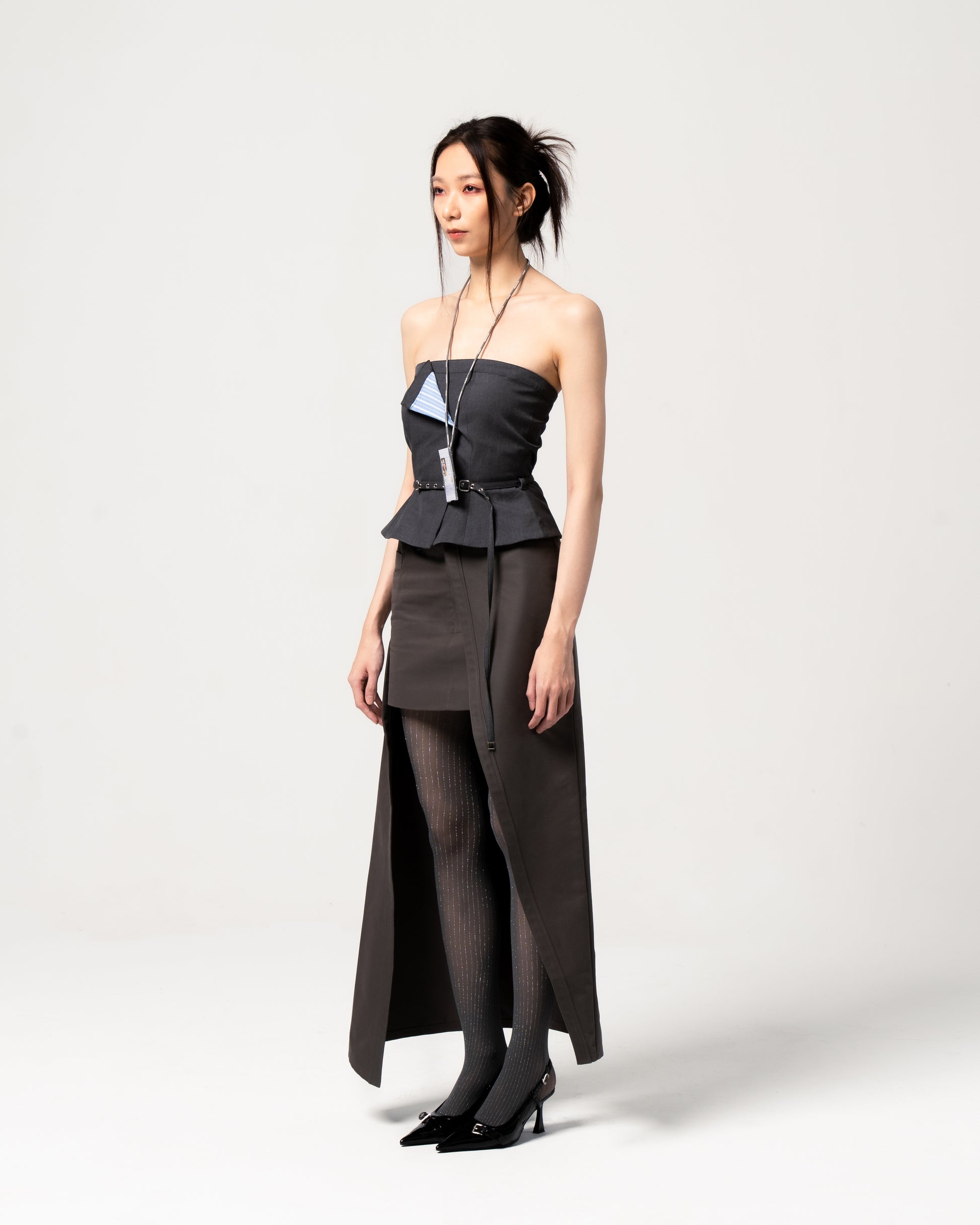 N E O CH.1 Folded Corset Top