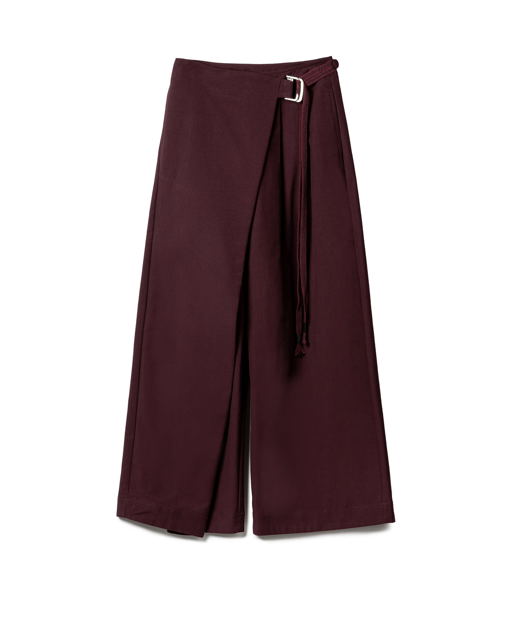 Tailored D-Ring Panel-Wrap Pants