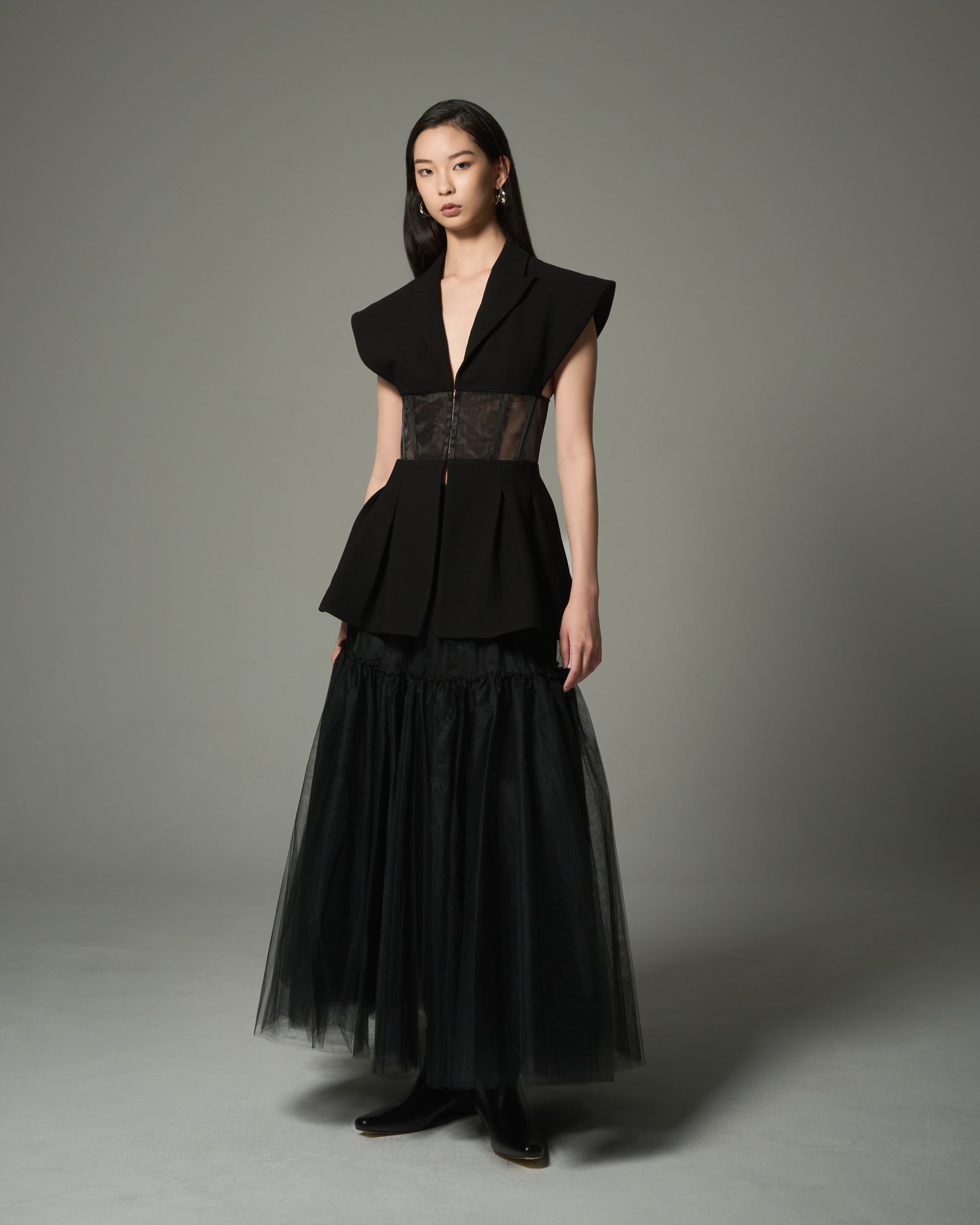 Layered Mesh Tulle Skirt