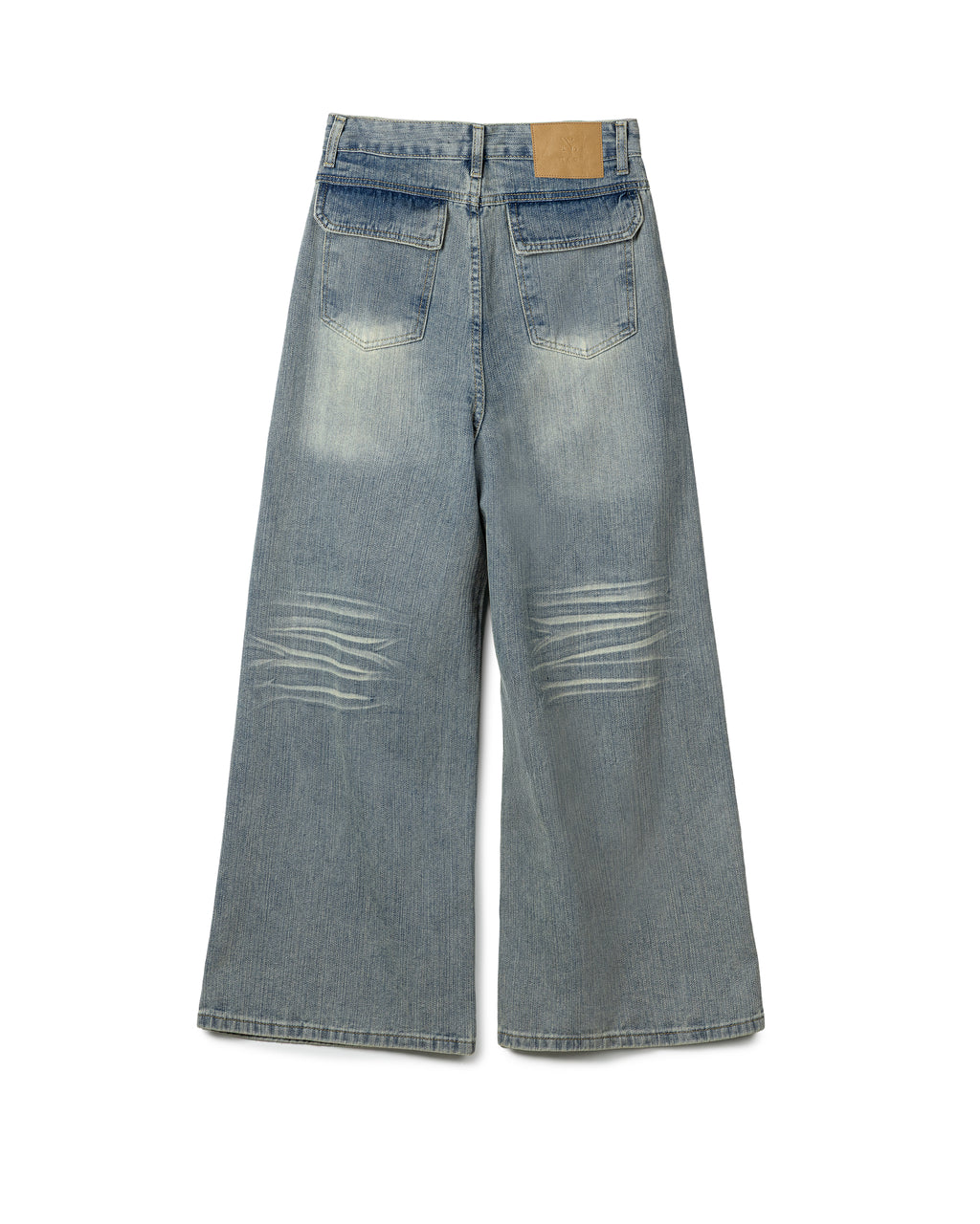 Washed Denim Suit Set