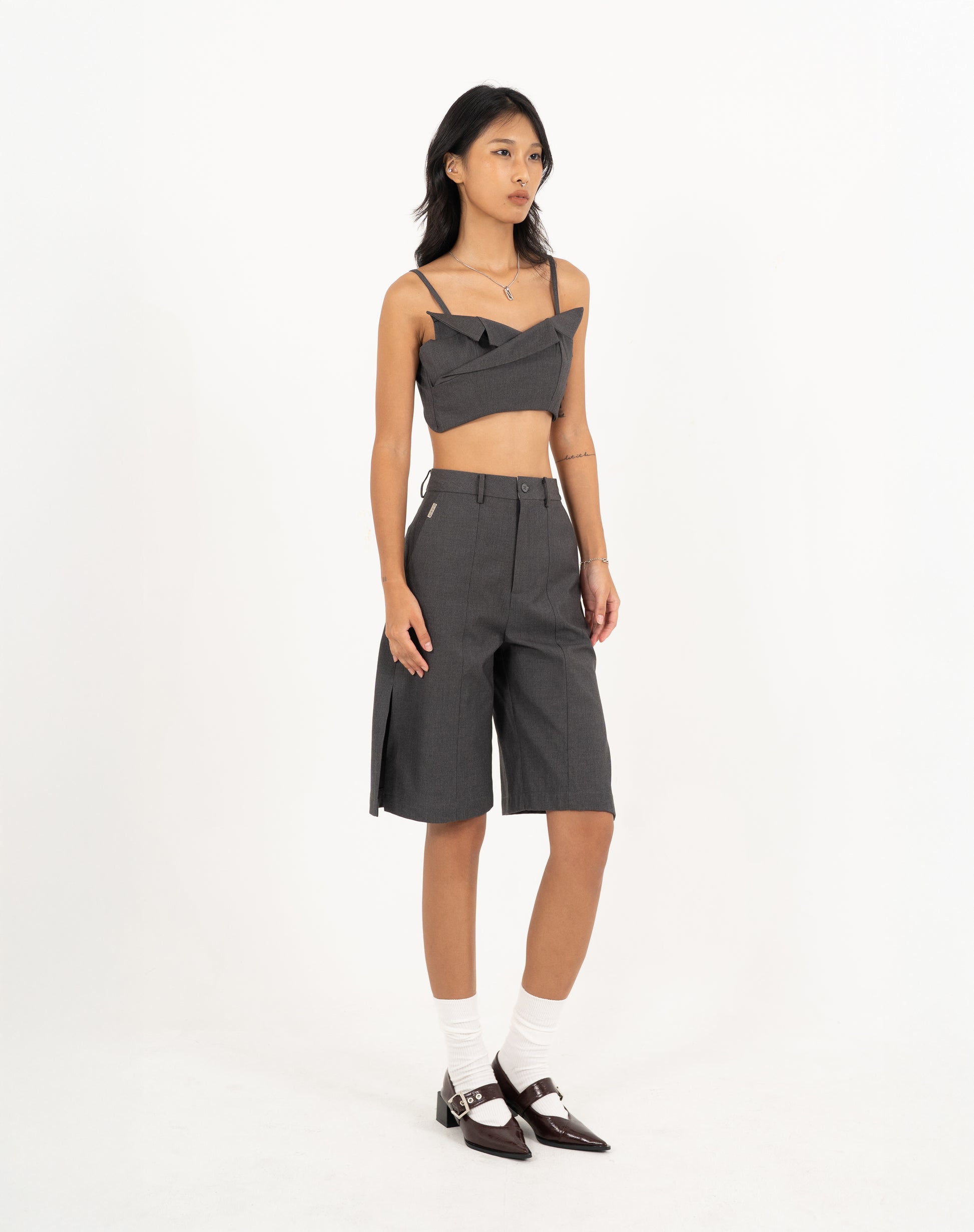 N E O CH.1 Suit Crop Tube Top