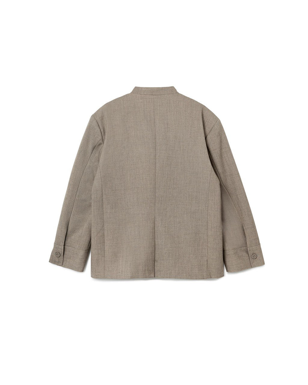 Clean Cut Collarless Blazer