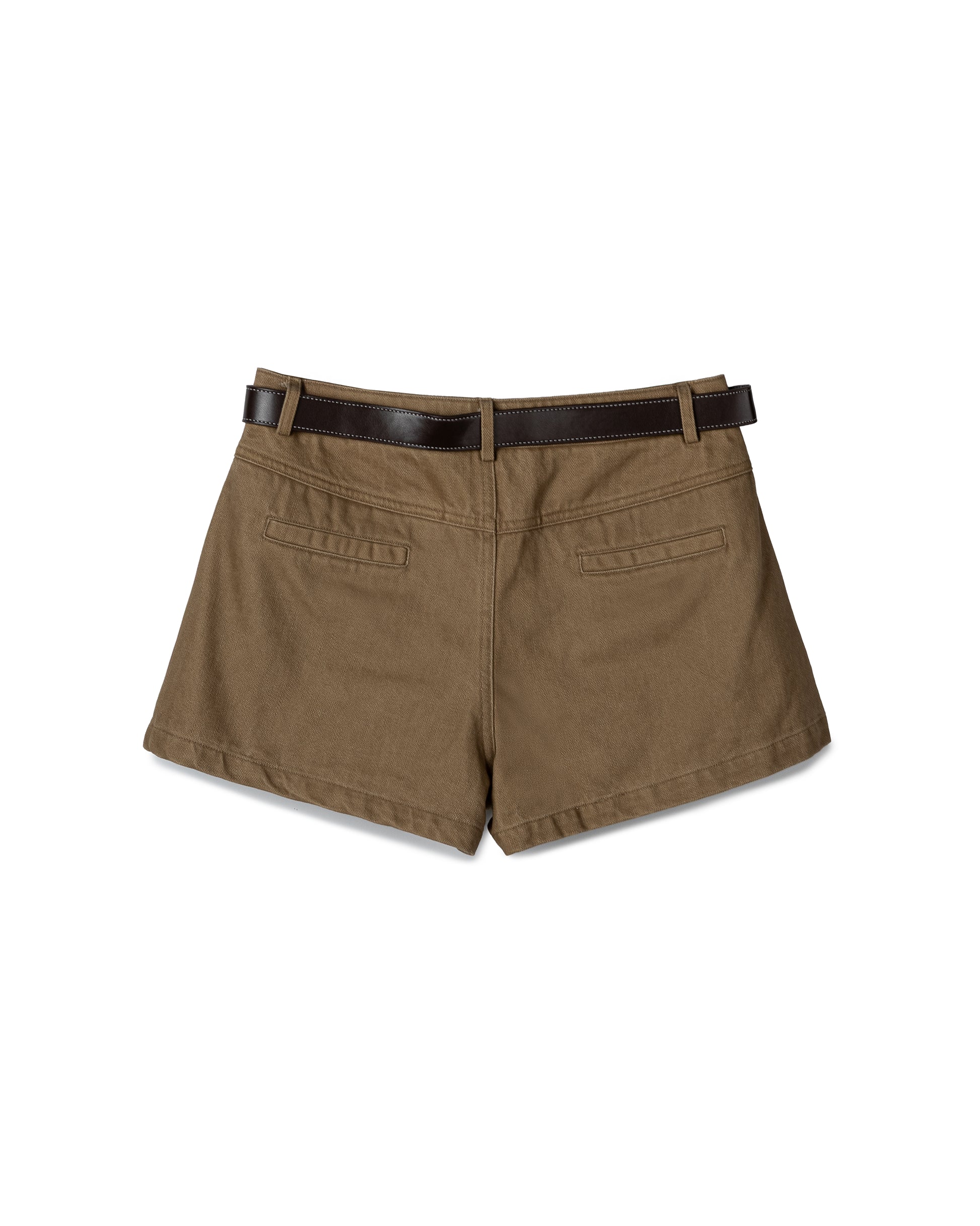 Structured Belted Utility Shorts
