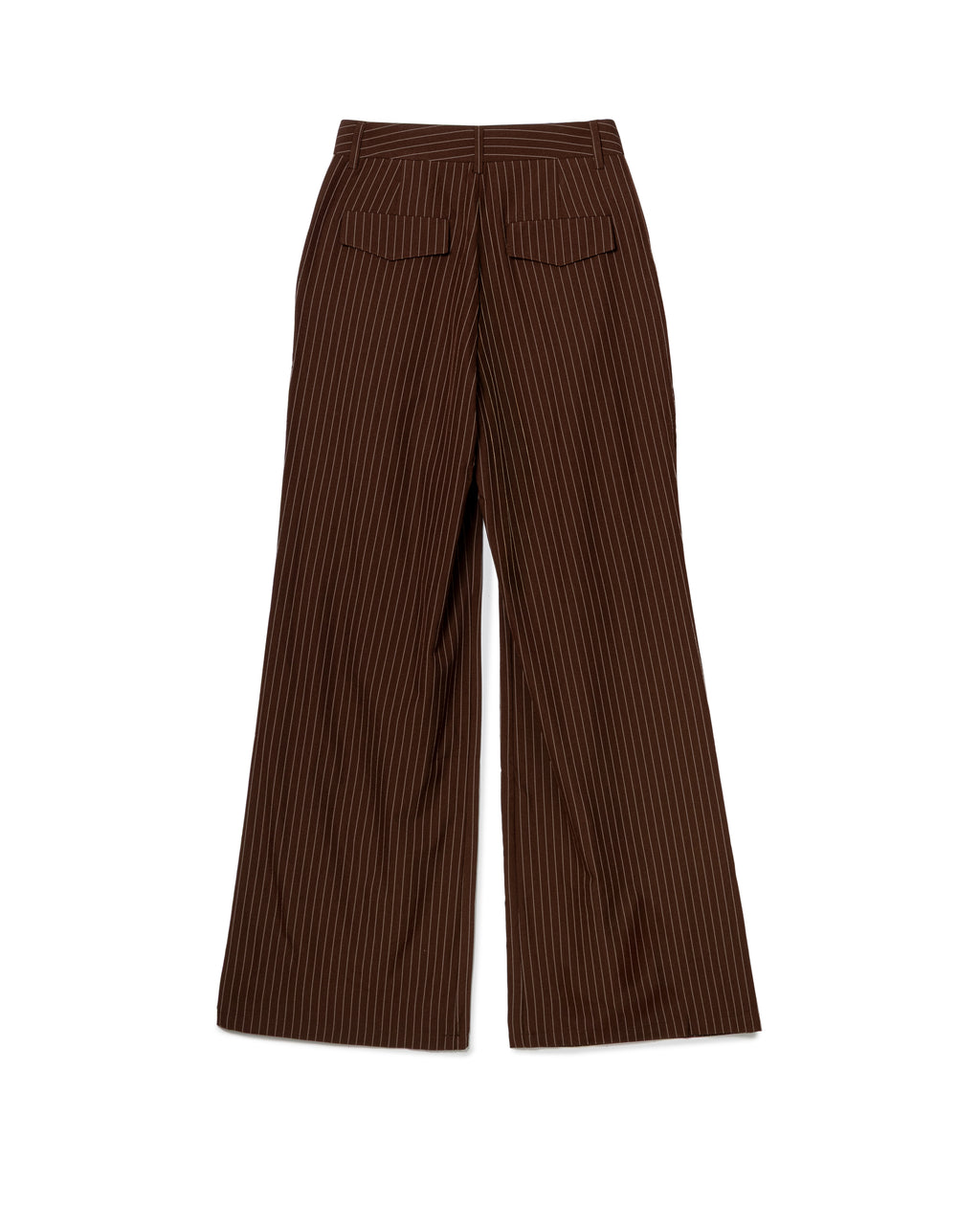 Tailored Pinstripe Wide-Leg Trousers