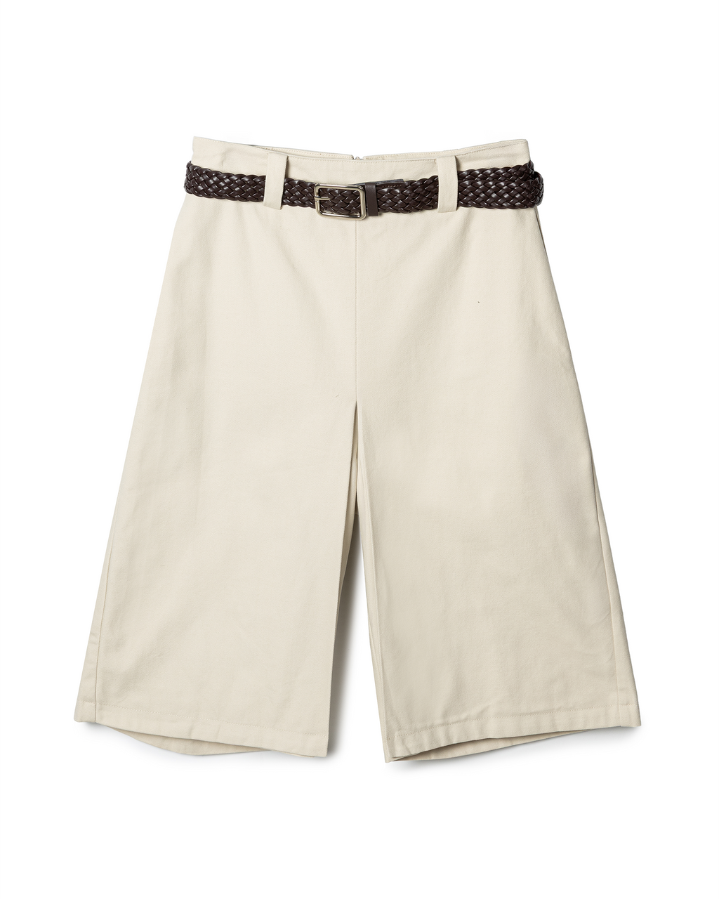 Clean-Cut Pleated Utility Culottes
