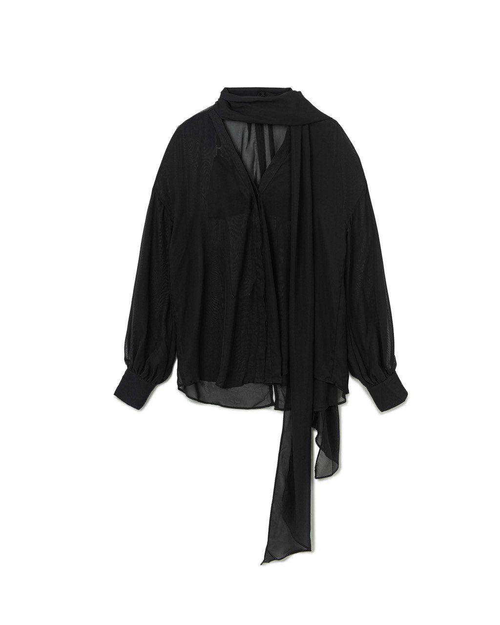 Flowy Tie-Draped Blouse