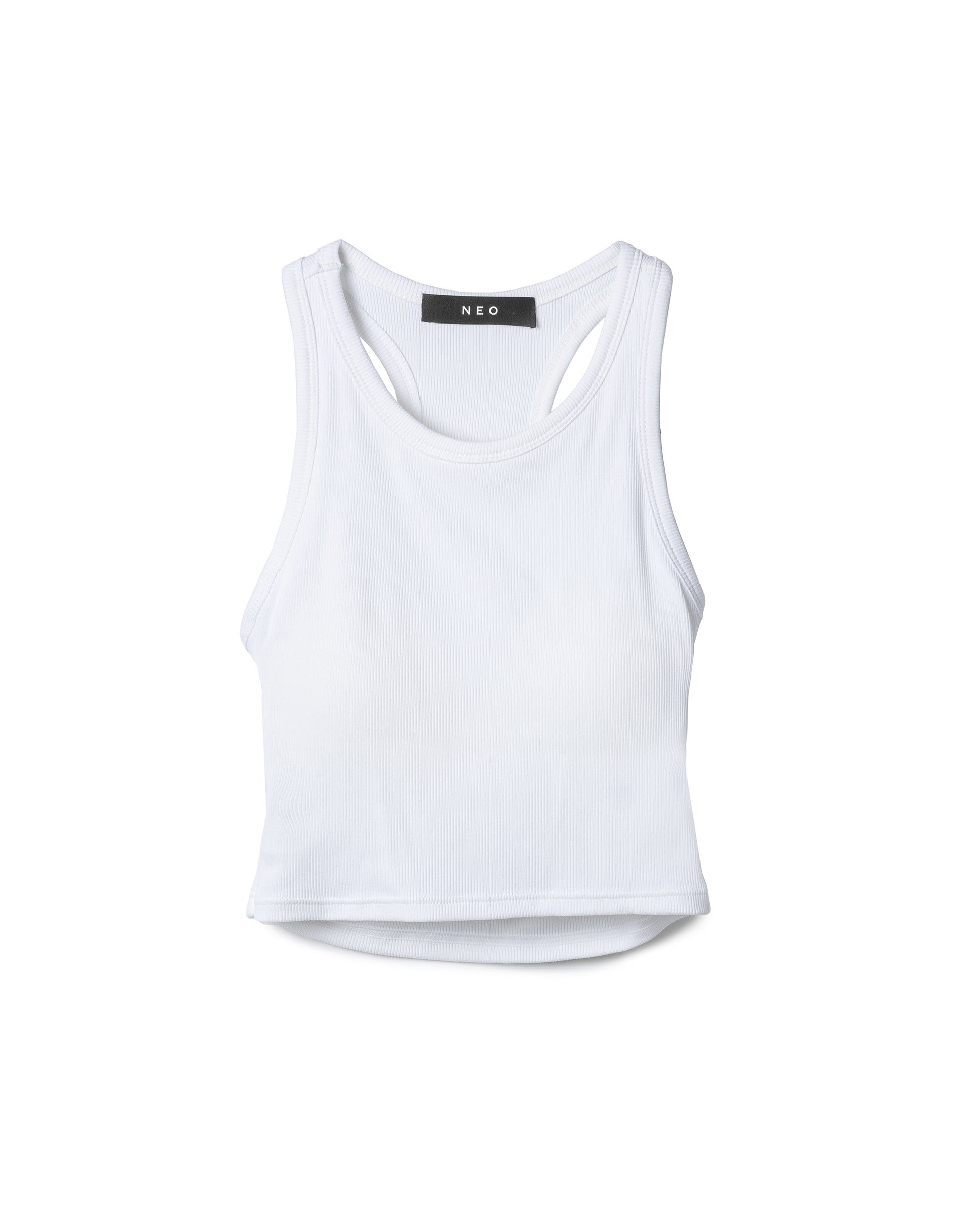 Cut-Out Ribbed Racerback Tank Top