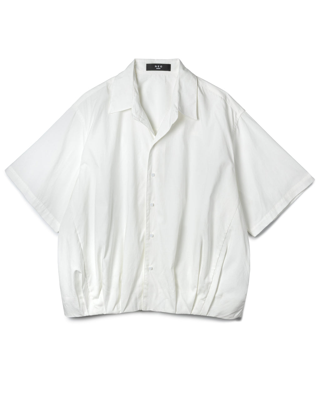 Ruched Boxy Short-Sleeve Shirt