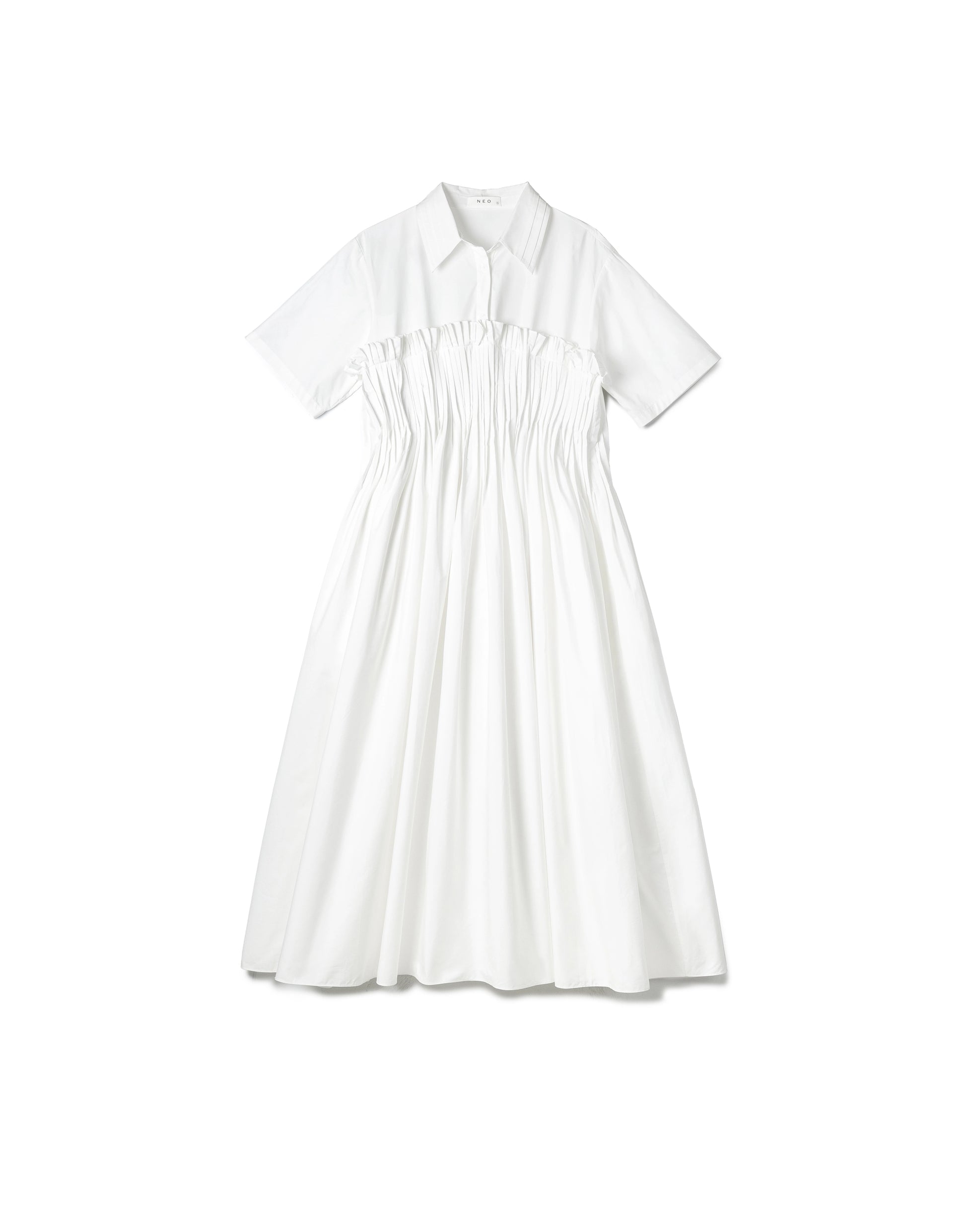 Pleated Shirt Dress