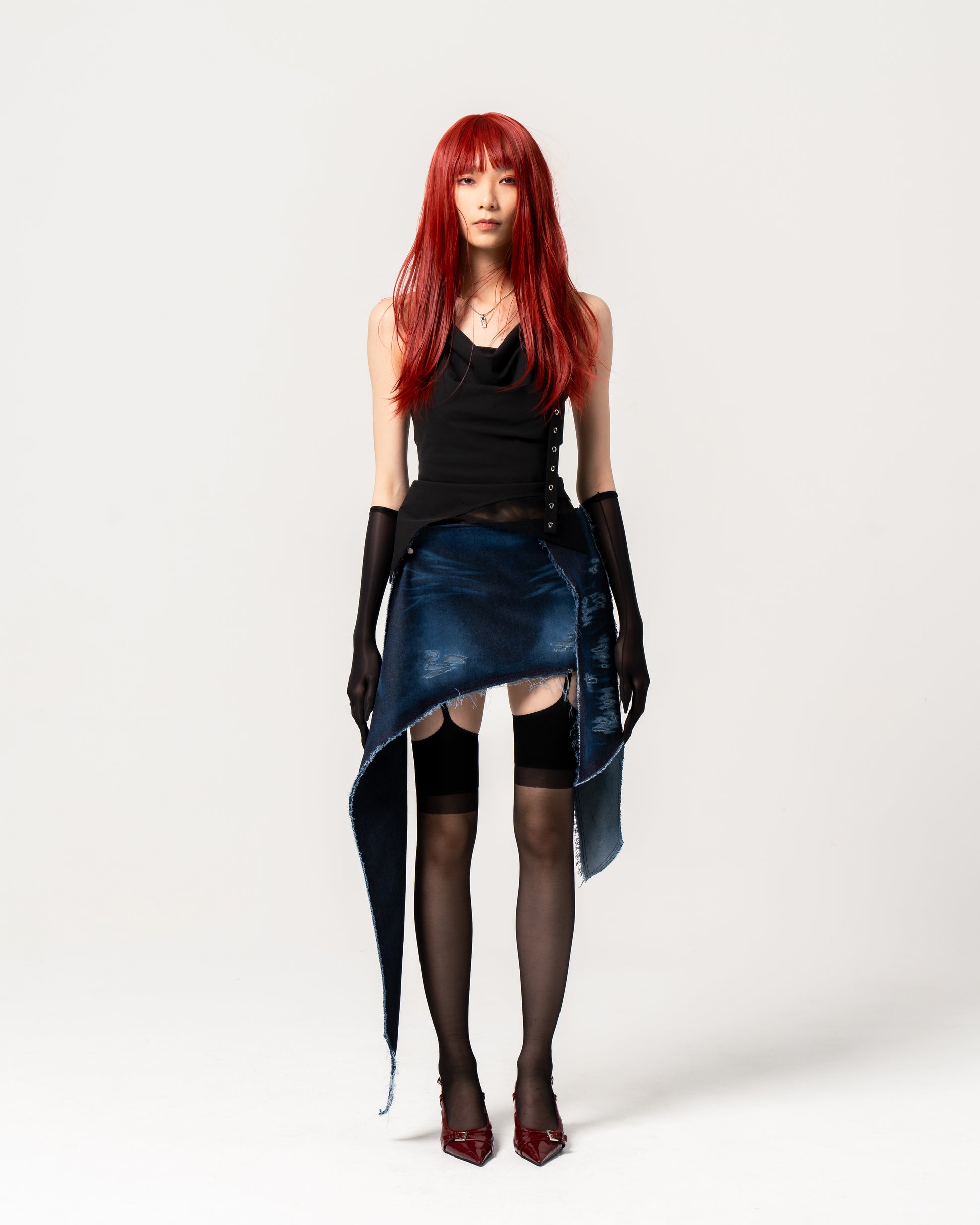 N E O CH.1 Punk Irregular Top