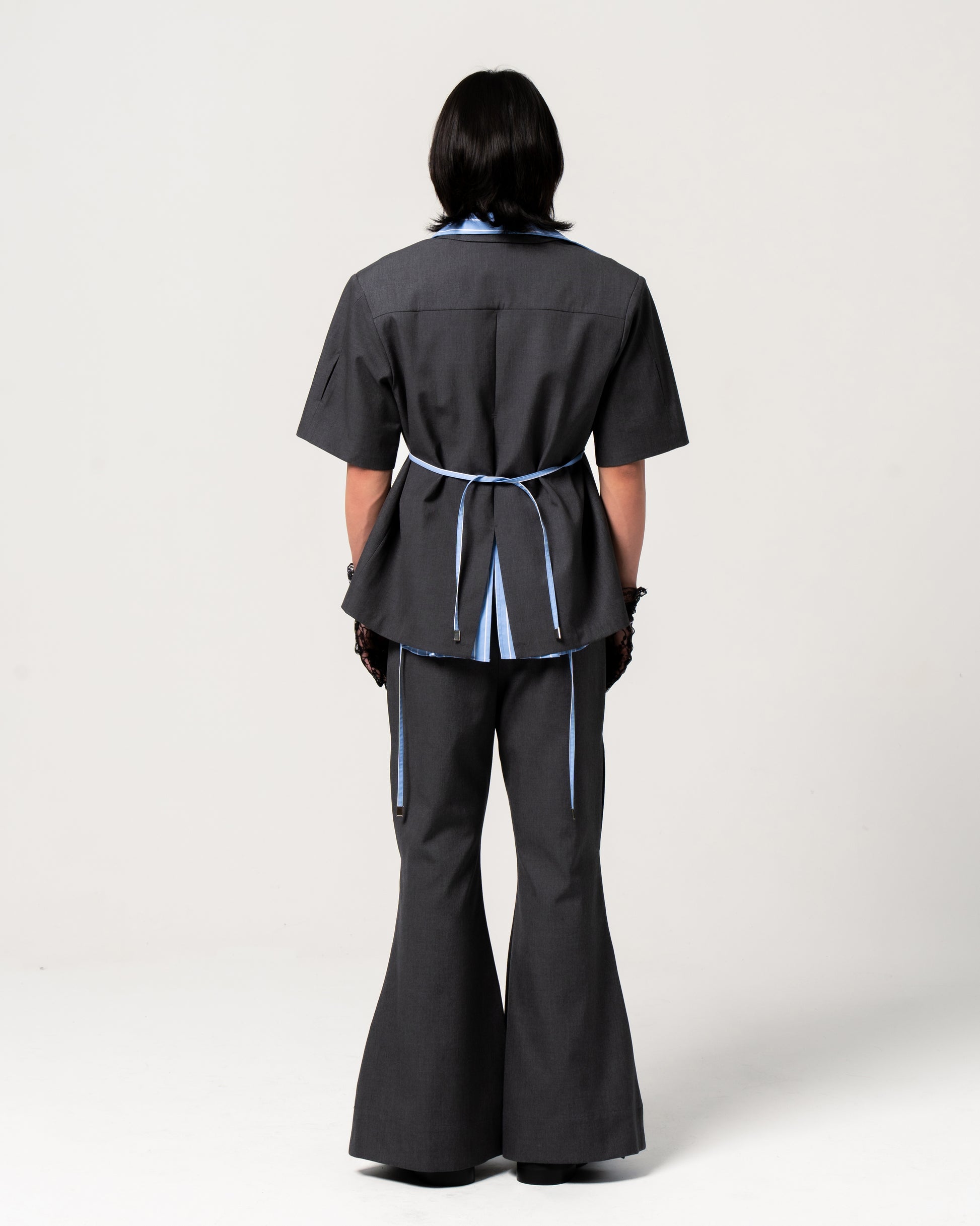 N E O CH.1 Chipped Short Sleeve Blazer