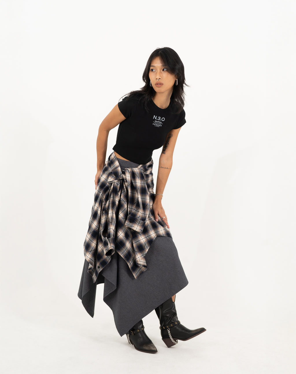 N E O Vol.2_CH.1 Logo Crop Top