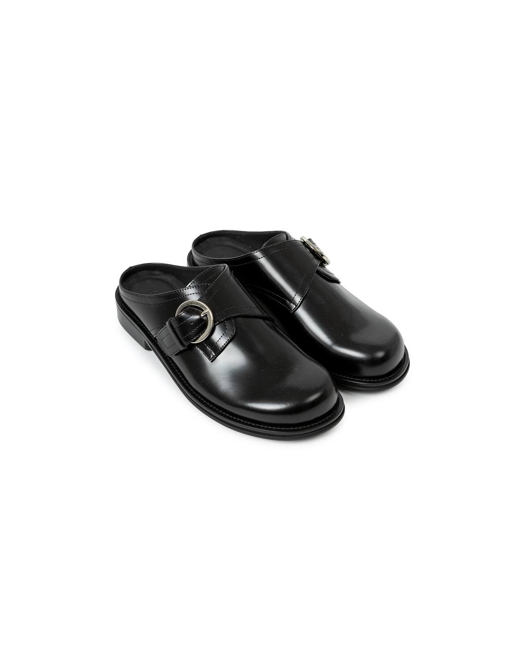 Round Toe Buckle Loafers