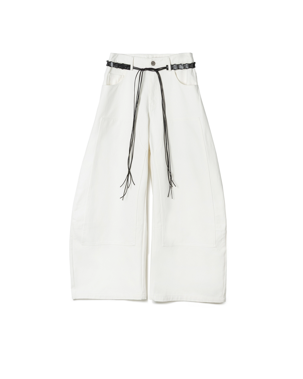 Belt Detail Wide Pants