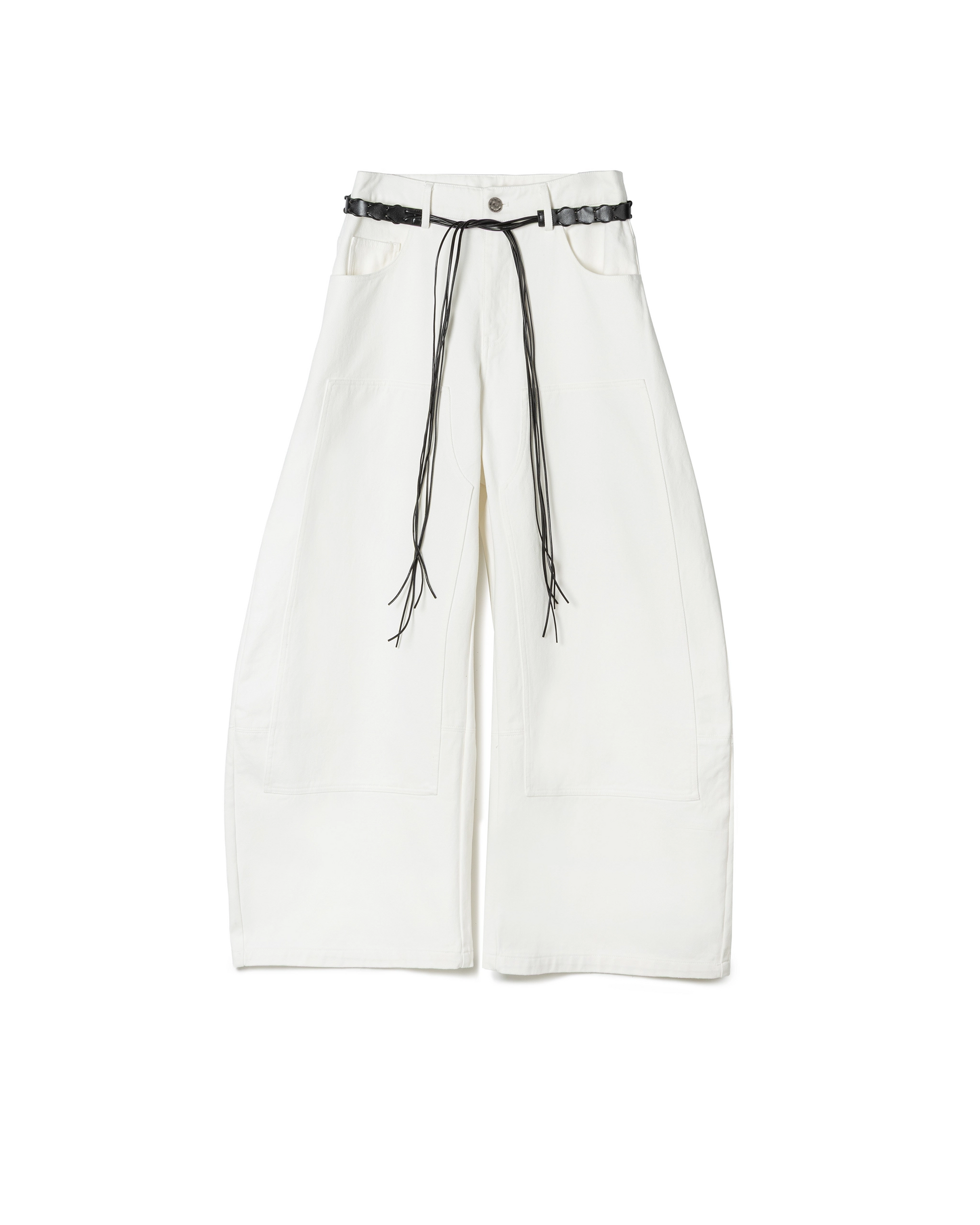 Belt Detail Wide Pants