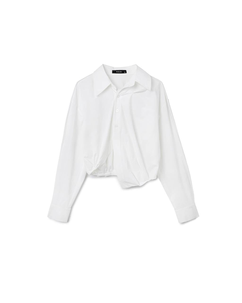 Waist-Shape Cropped Shirt