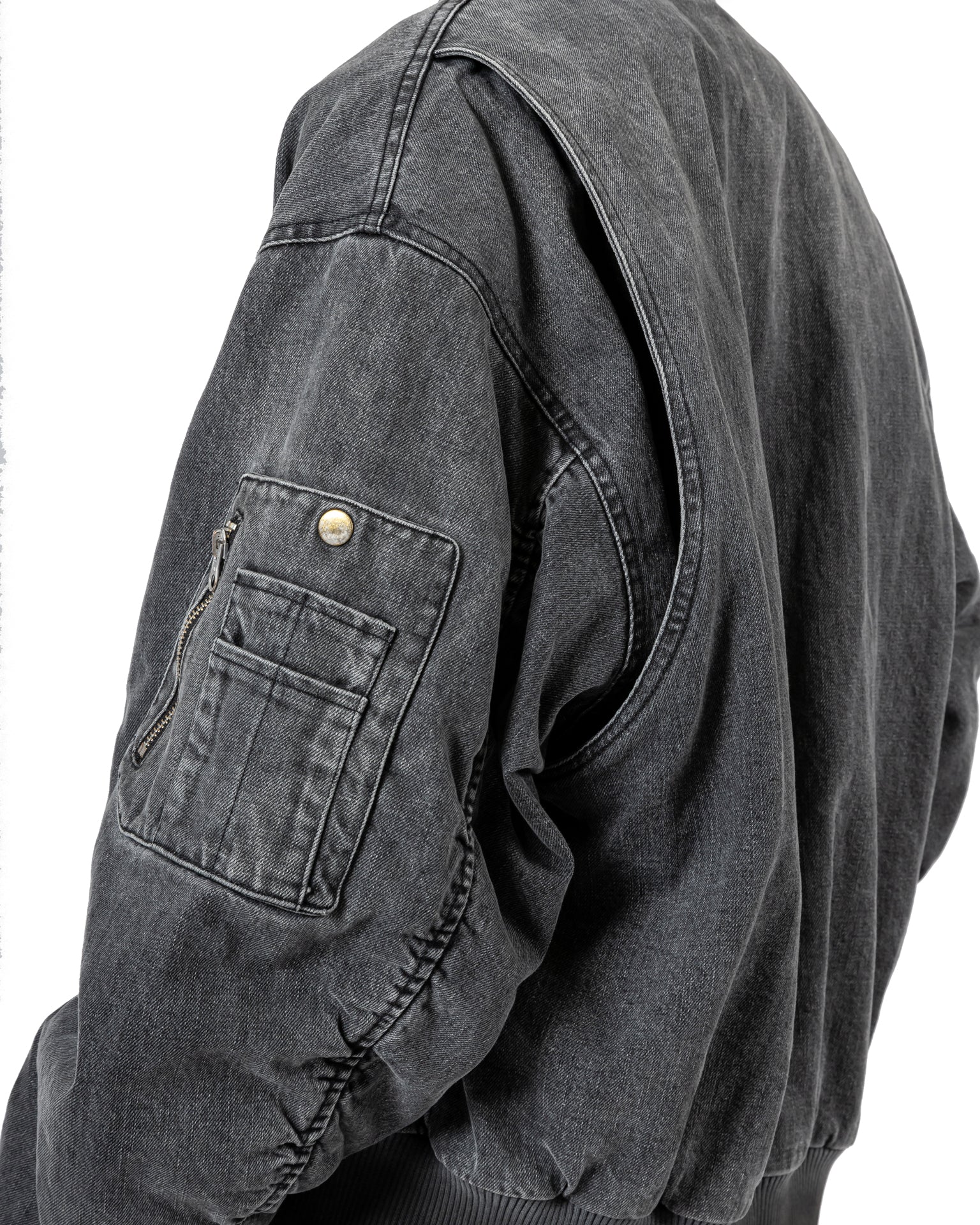 Vintage Ink Splash Bomber Jacket