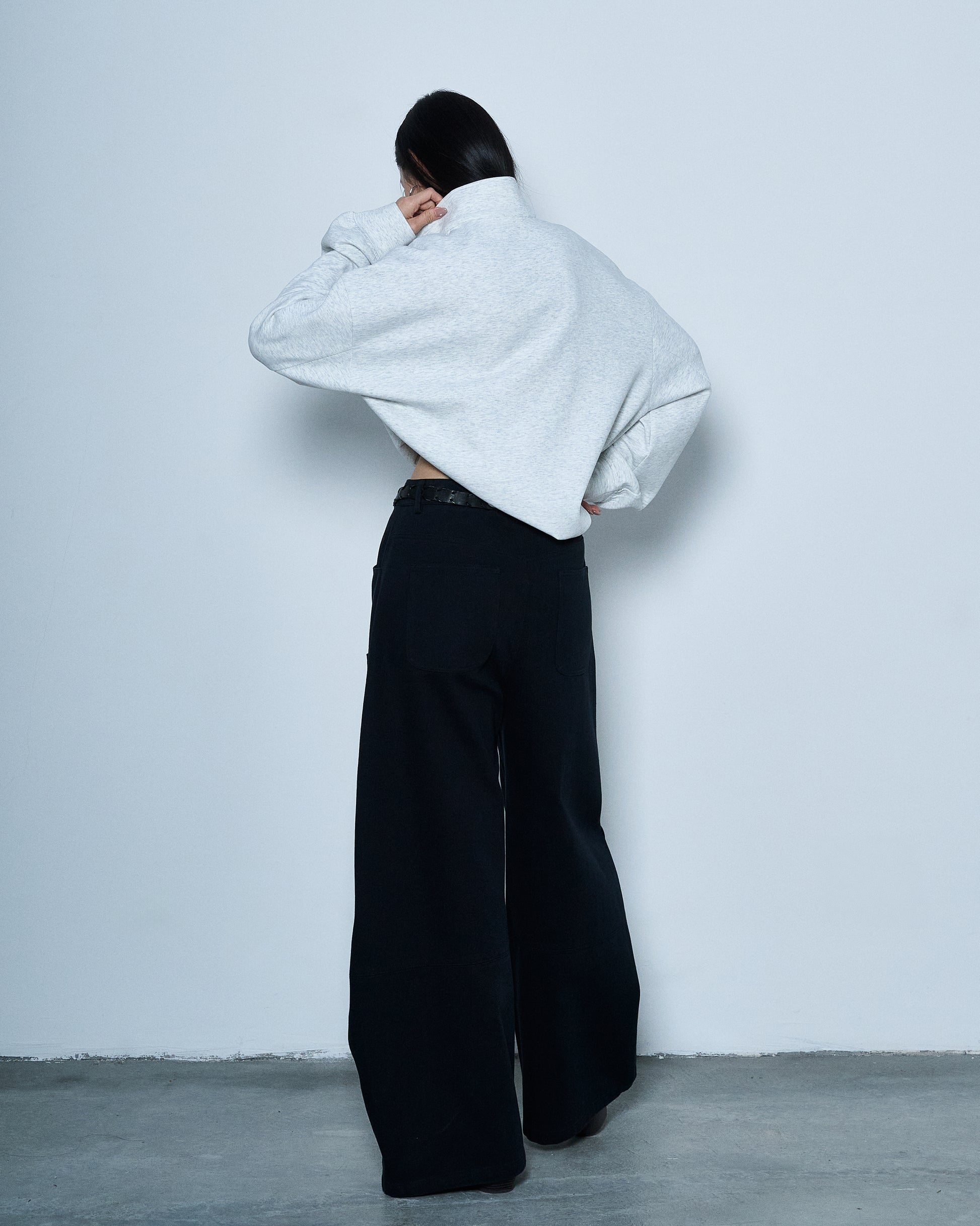 Belt Detail Wide Pants