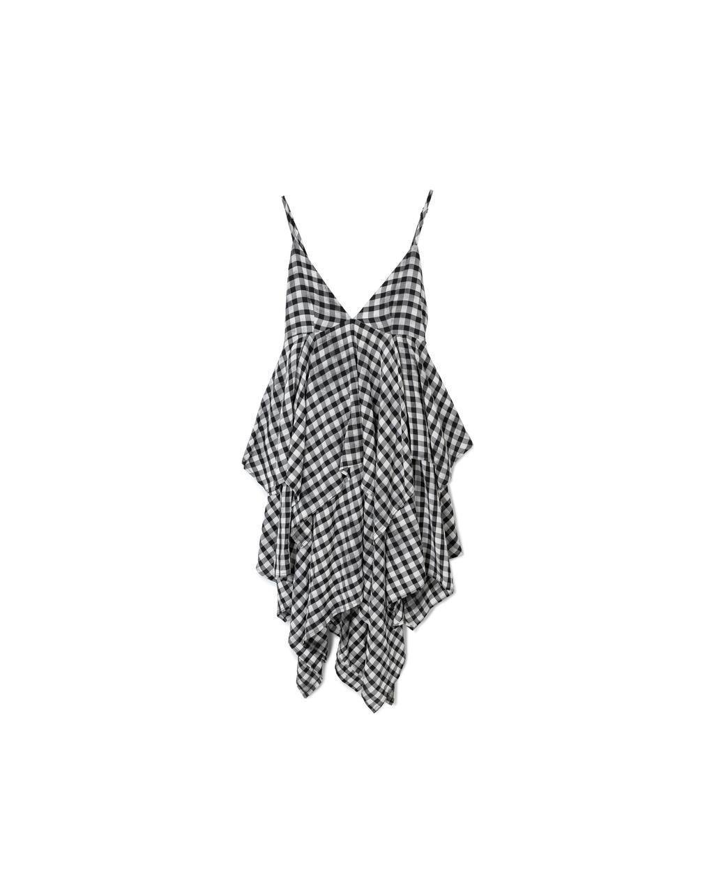 Gingham Draped Cami