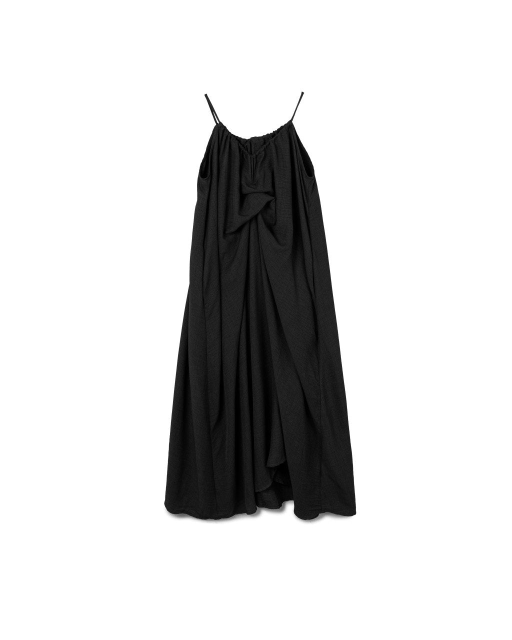 Draped Bow Slip Dress