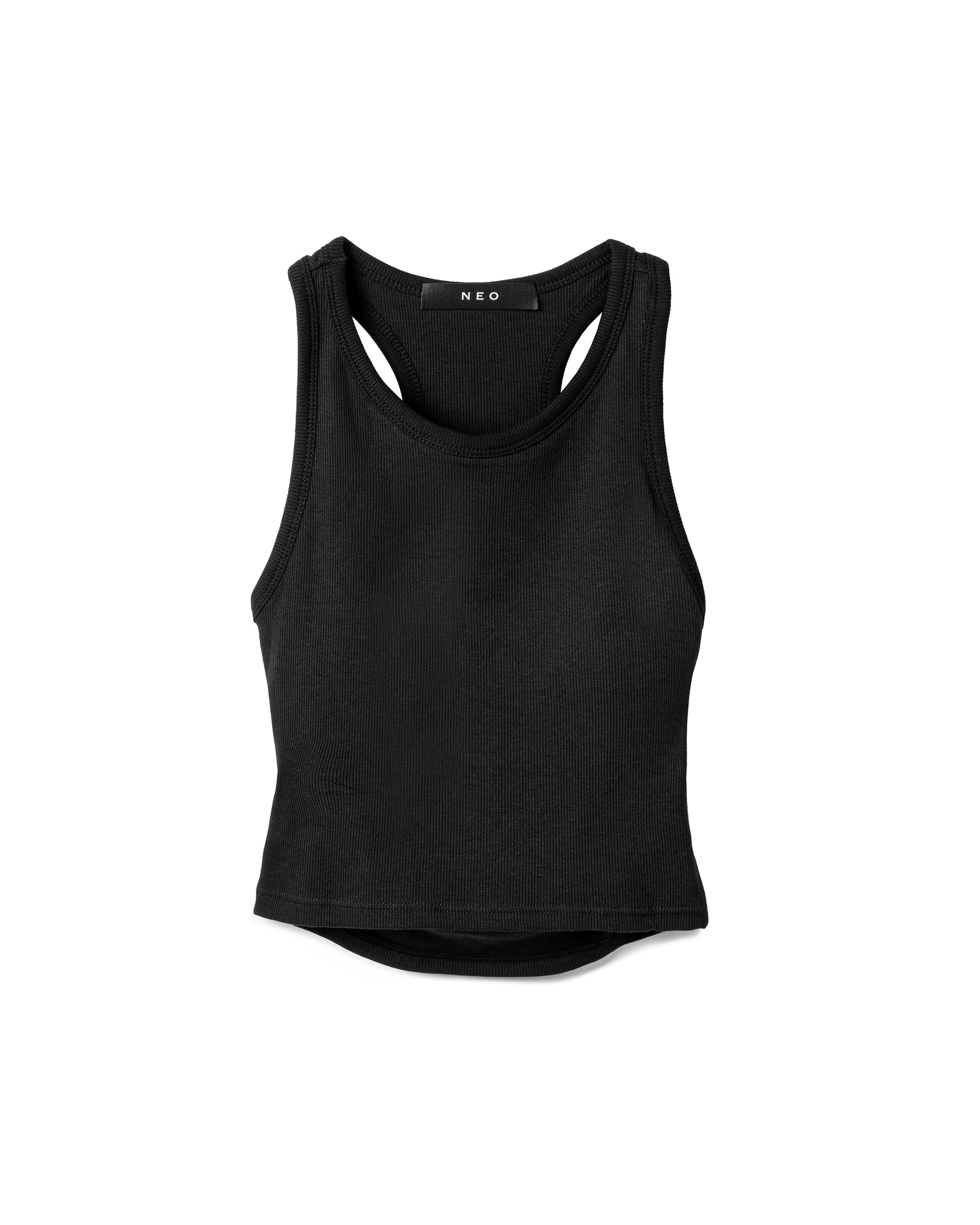 Cut-Out Ribbed Racerback Tank Top