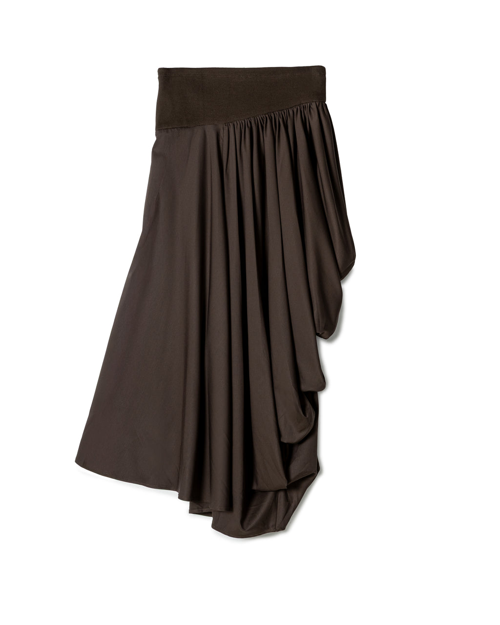 Fluid Drape Ruched Skirt