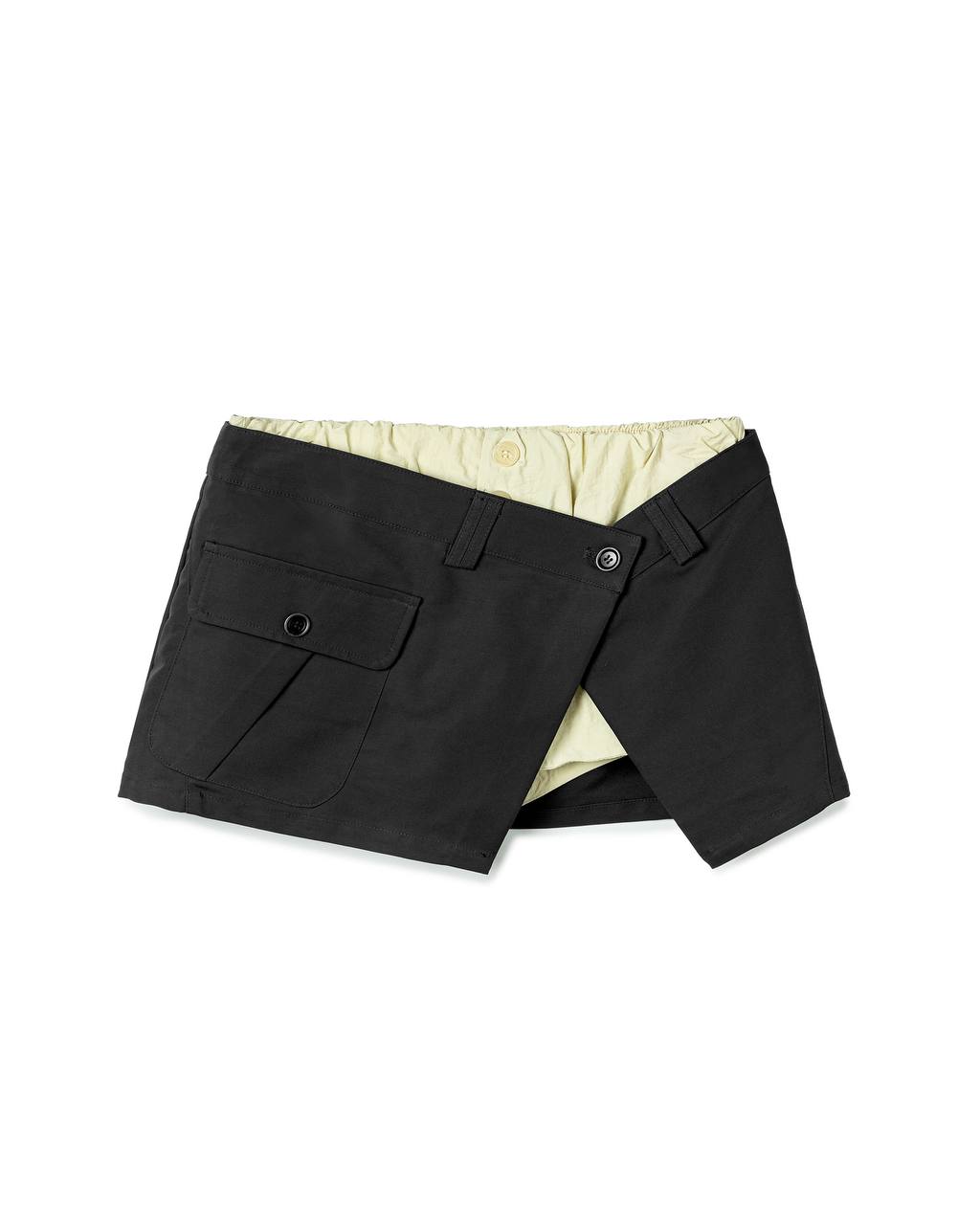 Modern Layered-Waist Shorts