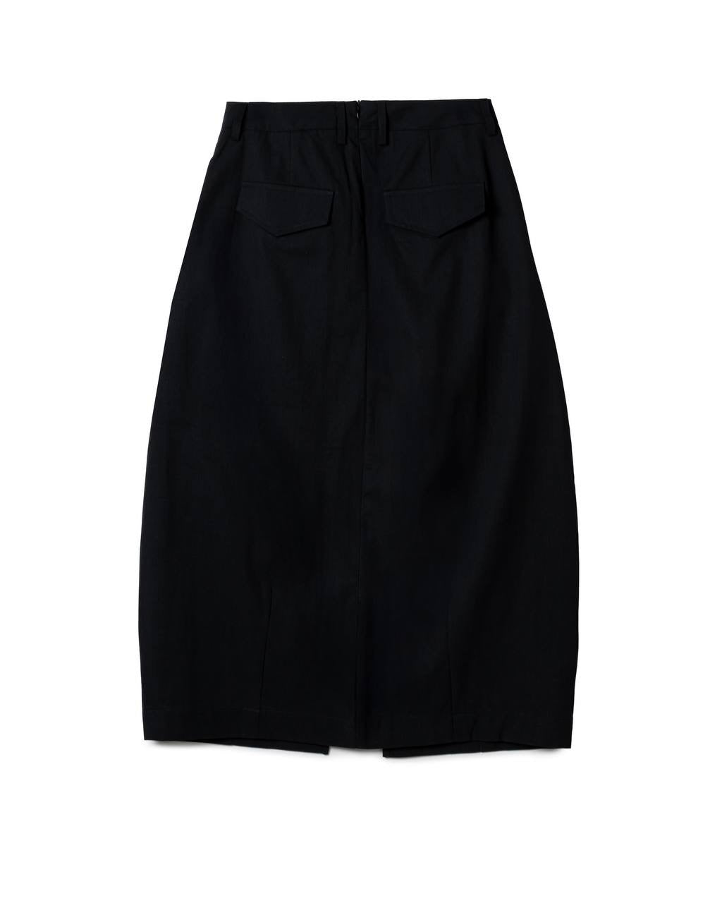 Minimalist Slit Cocoon Skirt