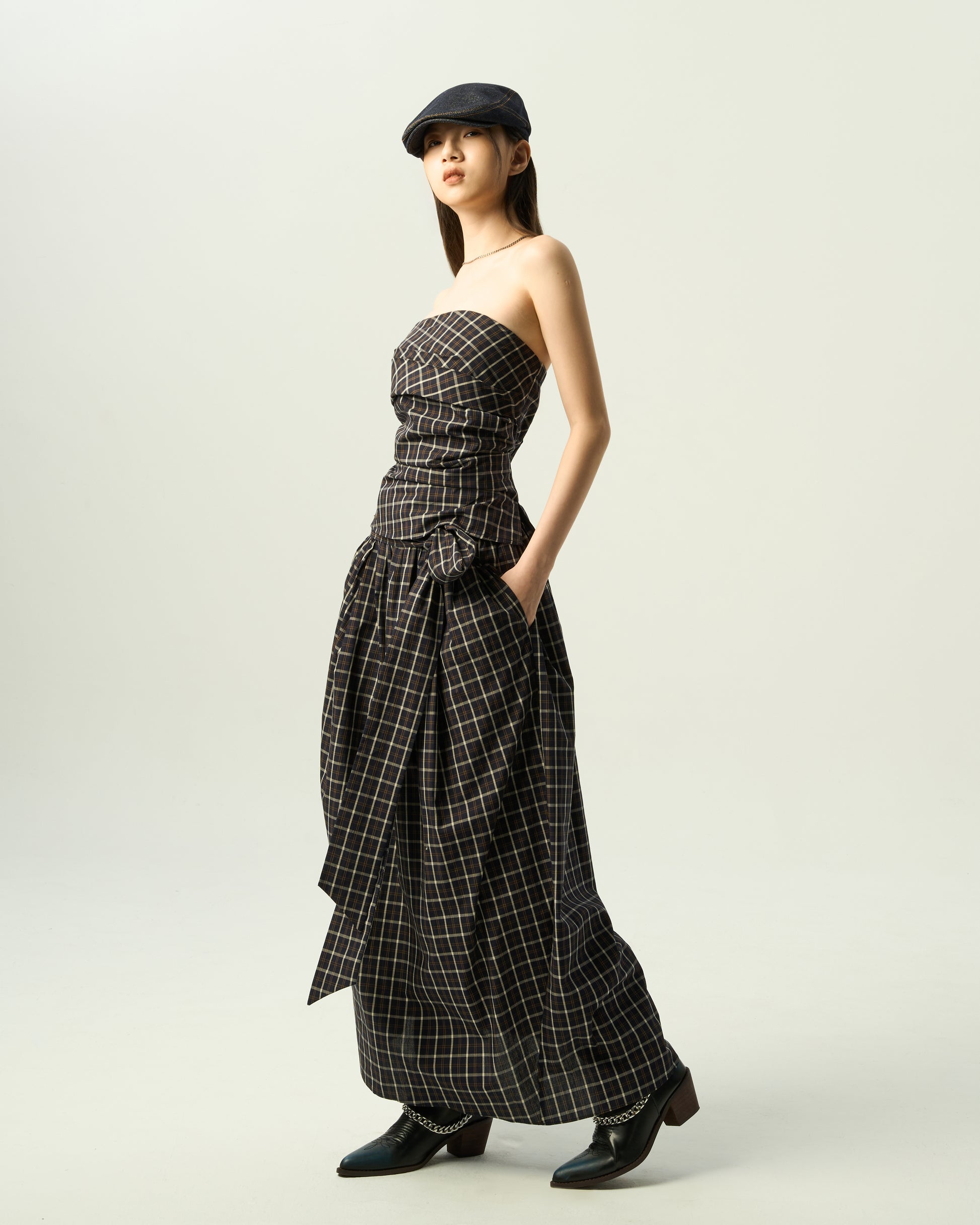 Elegant Drape-Detail Tube Set
