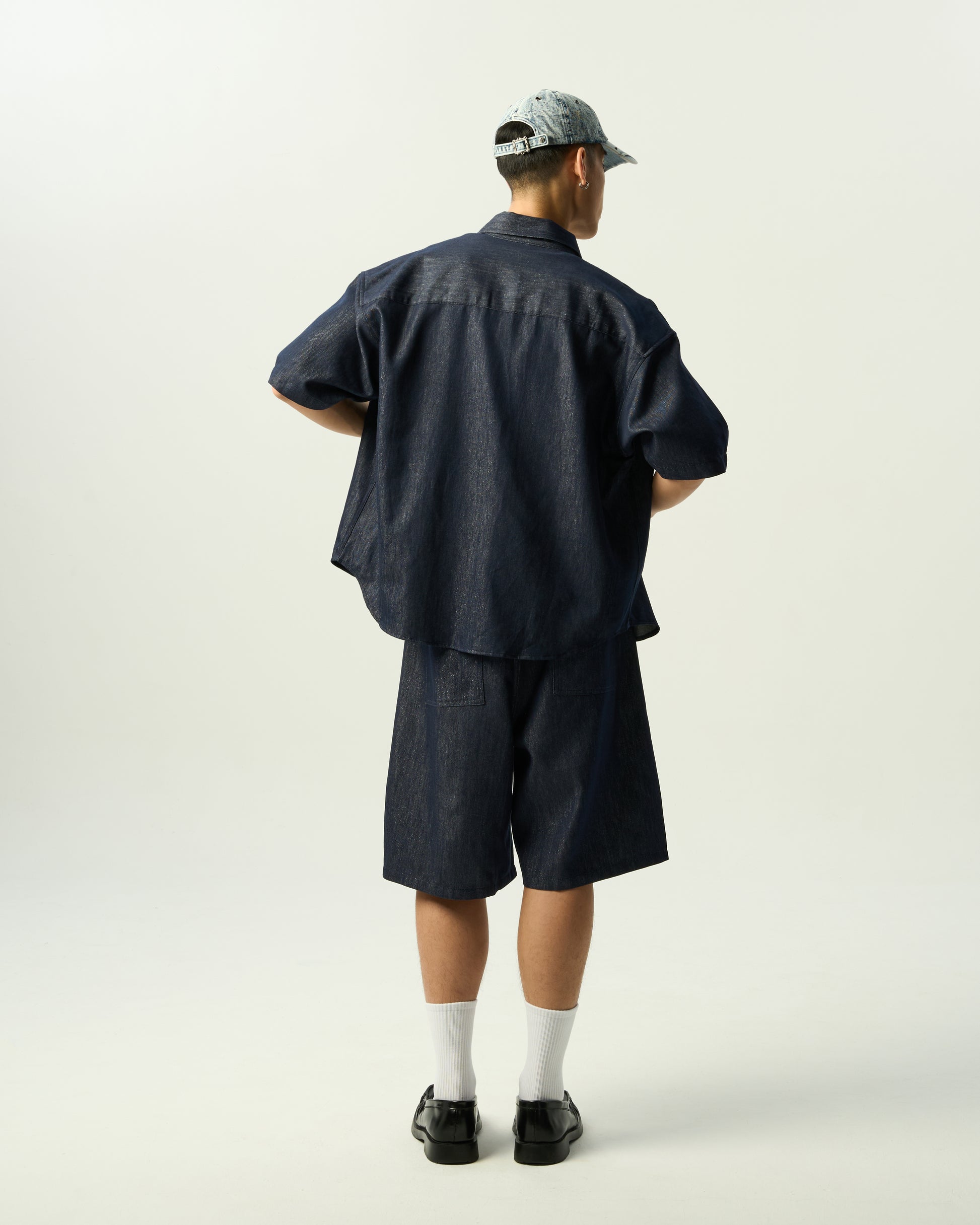Relaxed Dual-Pocket Denim Shirt