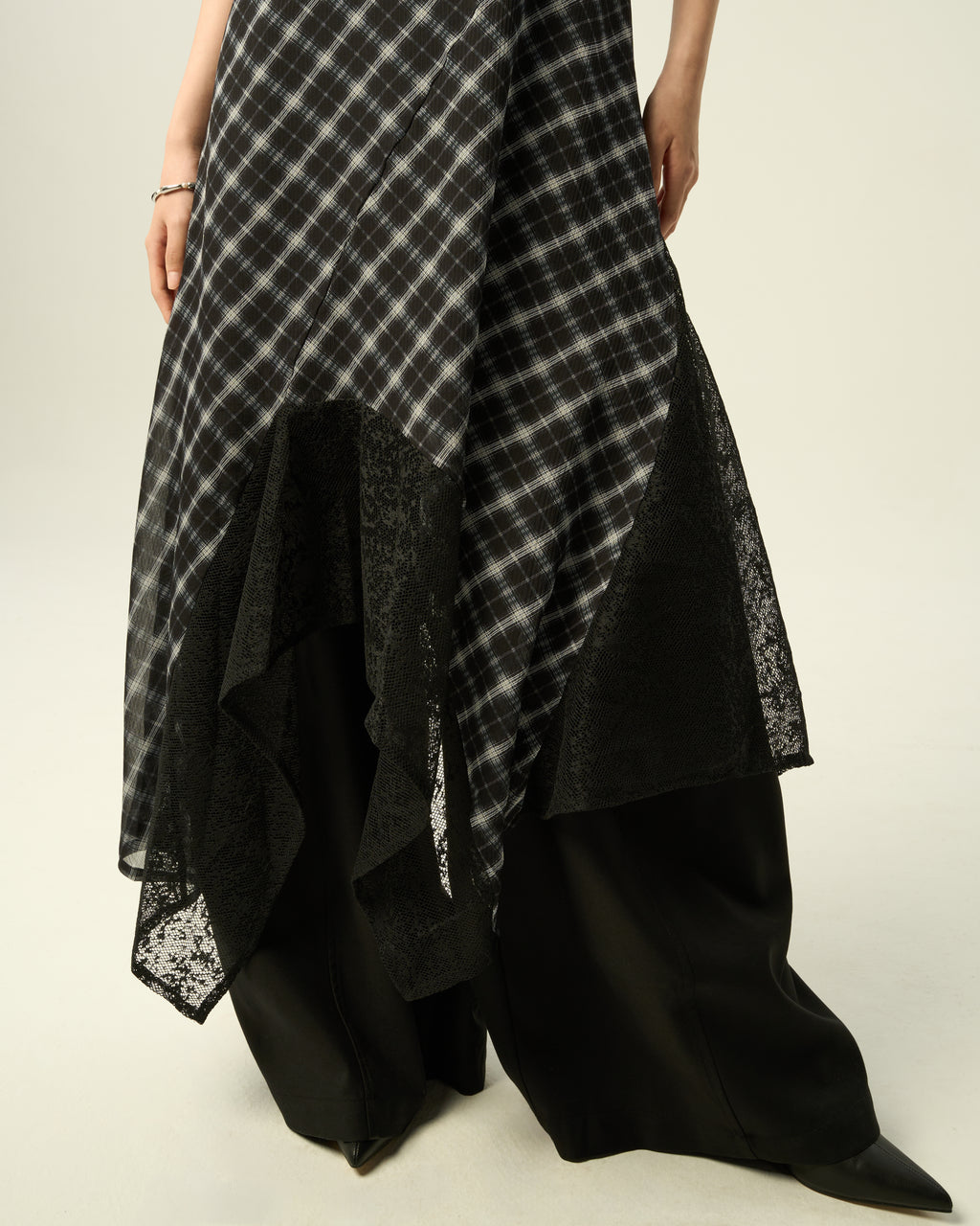 Sophisticated Lace-Trimmed Dress
