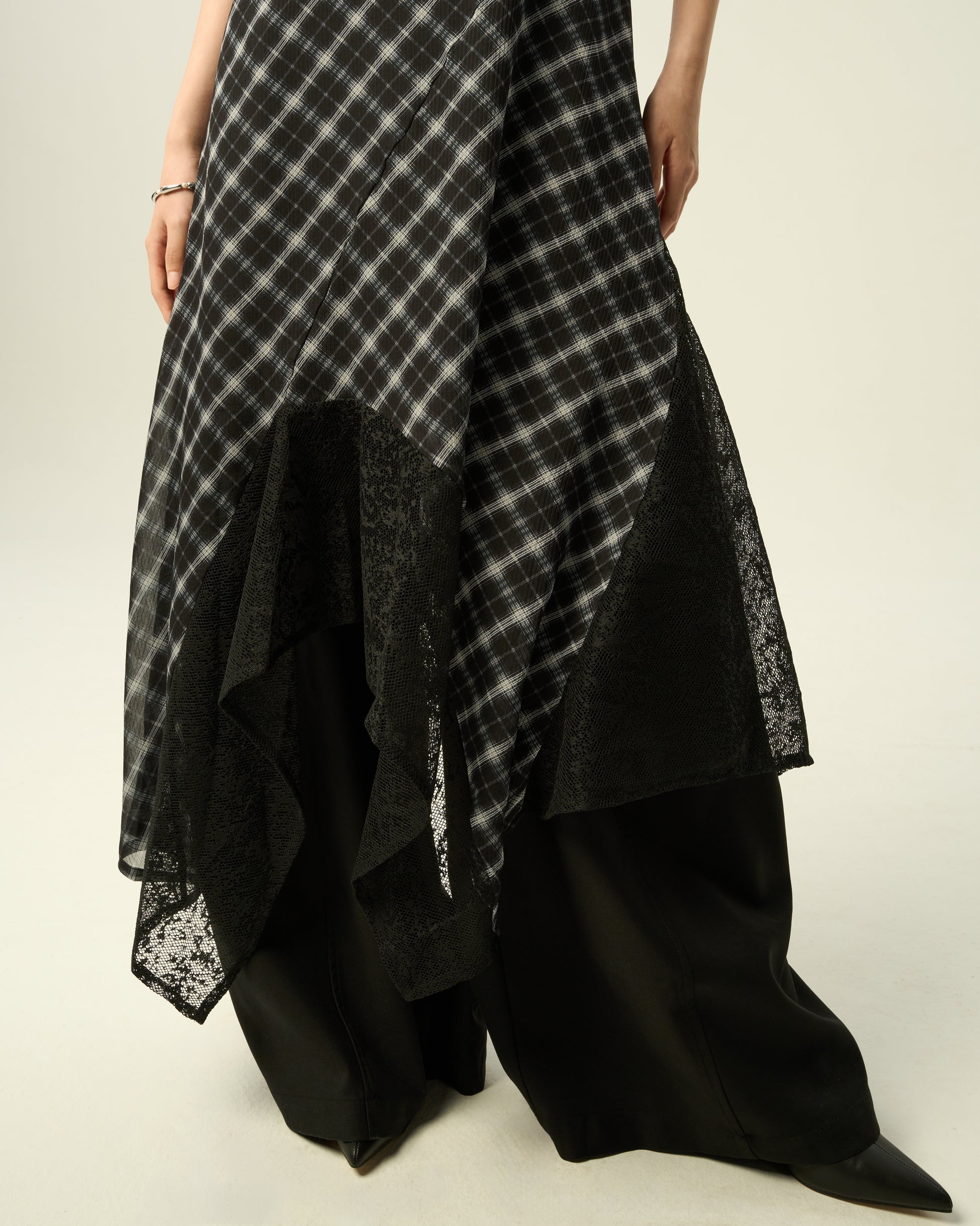 Sophisticated Lace-Trimmed Dress