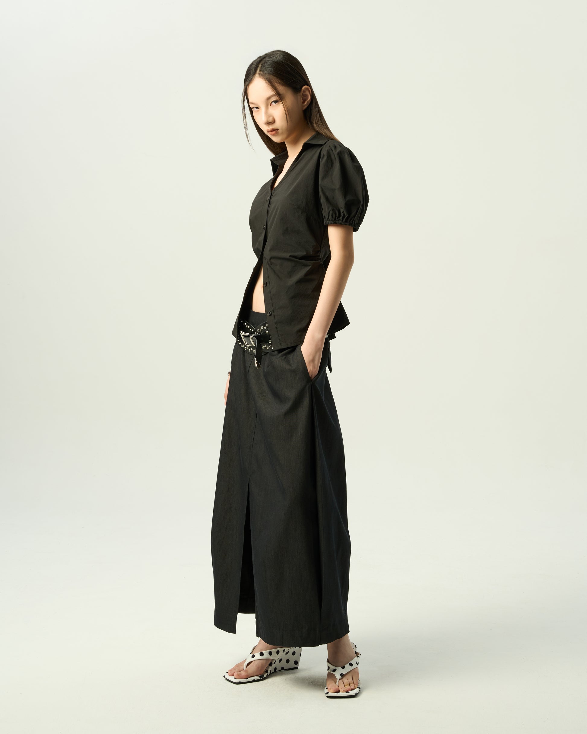 Puff-Sleeve Blouse