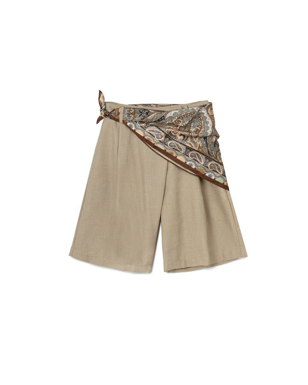 Scarf Detail Shorts