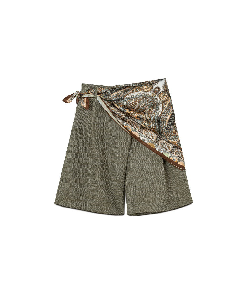 Scarf Detail Shorts