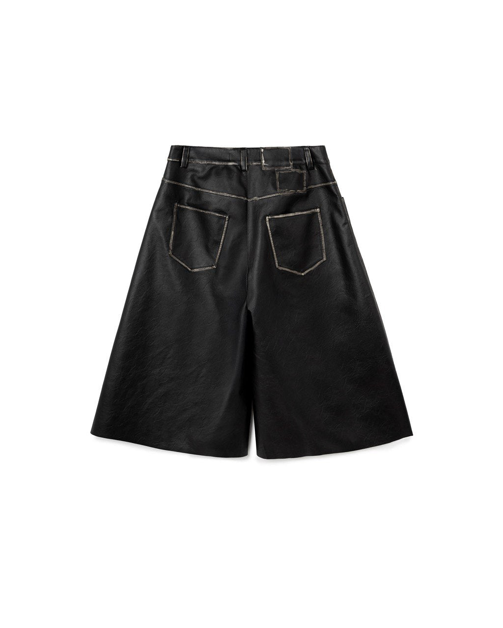 Faux Leather A-Line Pants