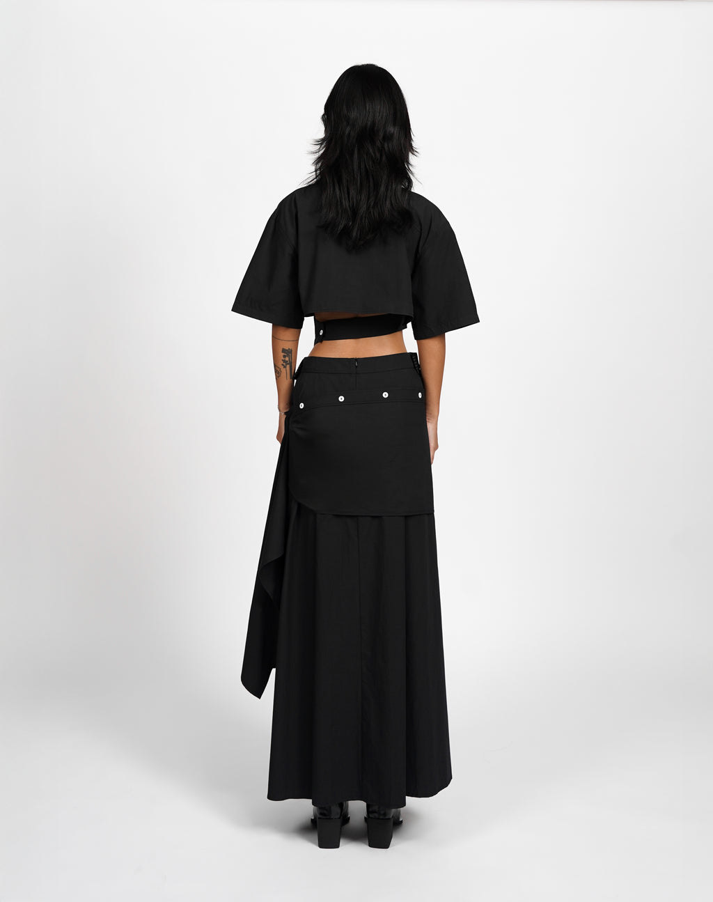 Twist Detail Shirt & Skirt Set