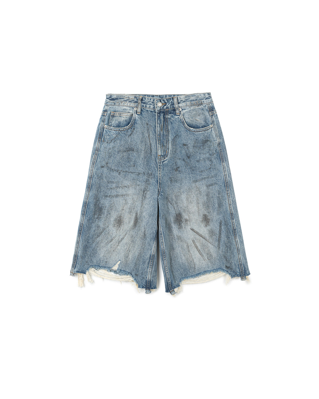 Distressed Denim Jorts