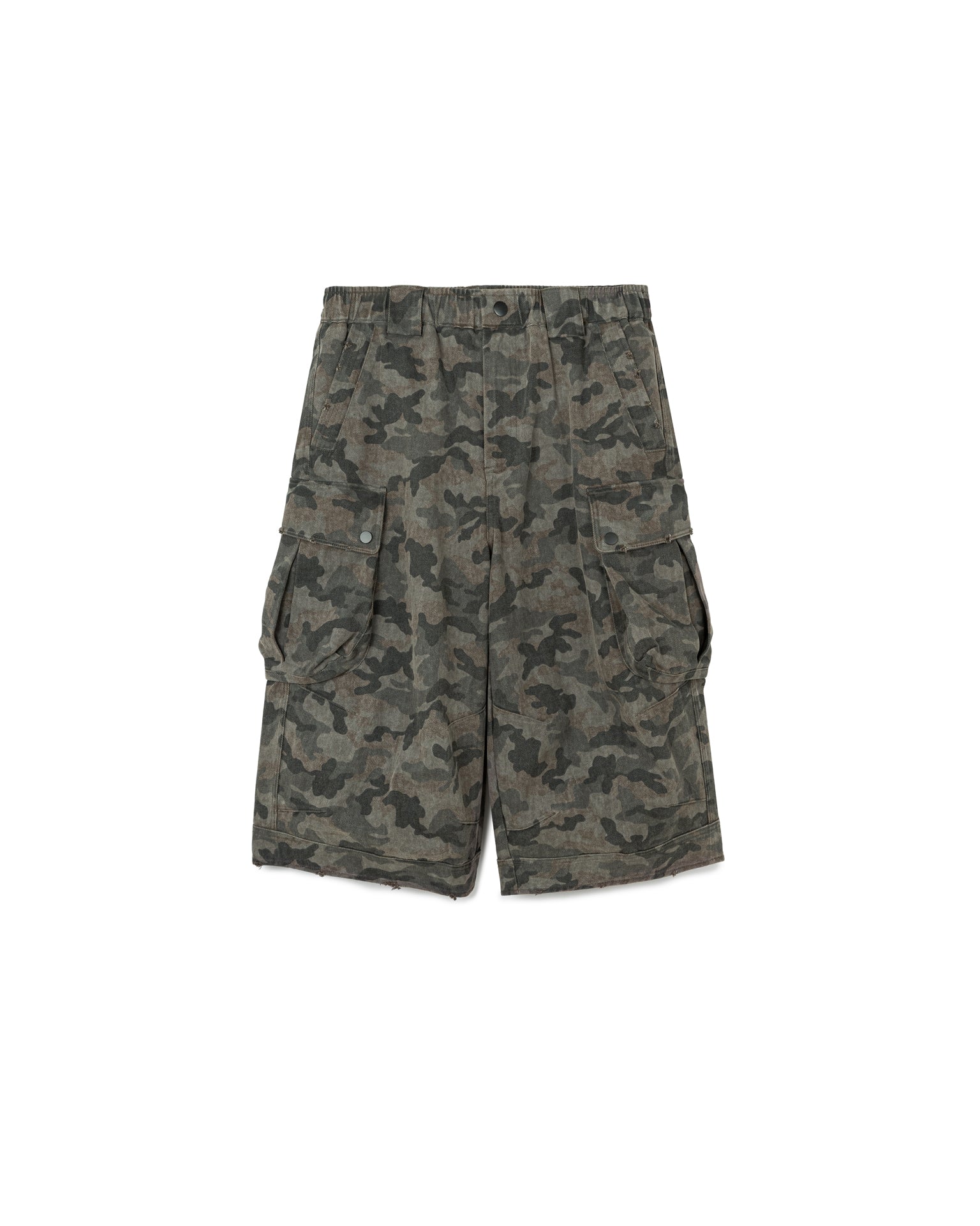 Elastic Camo Jorts